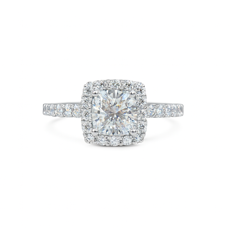 HALO ROUND ENGAGEMENT RING