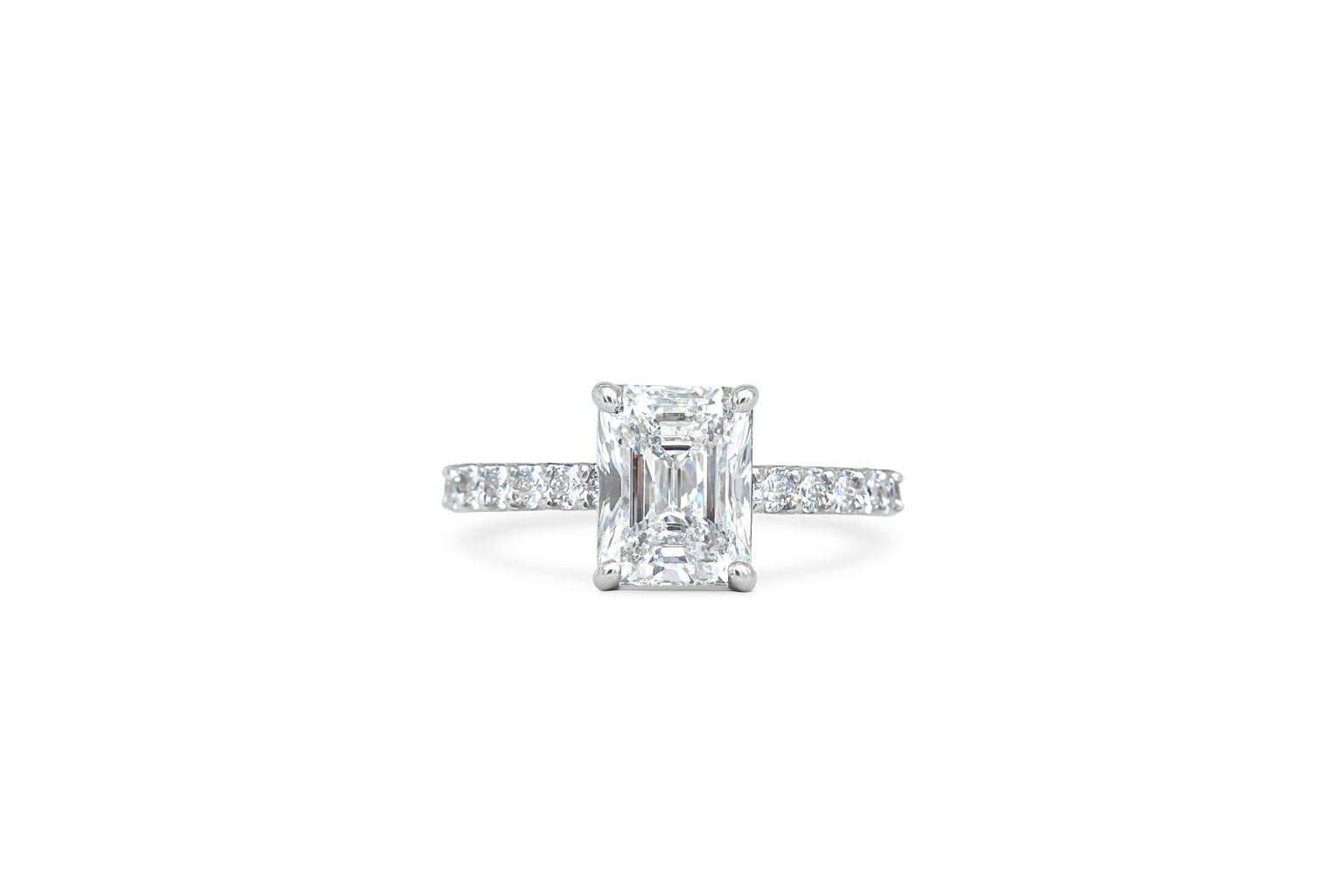 RADIANT BIG PAVÈ ENGAGEMENT RING