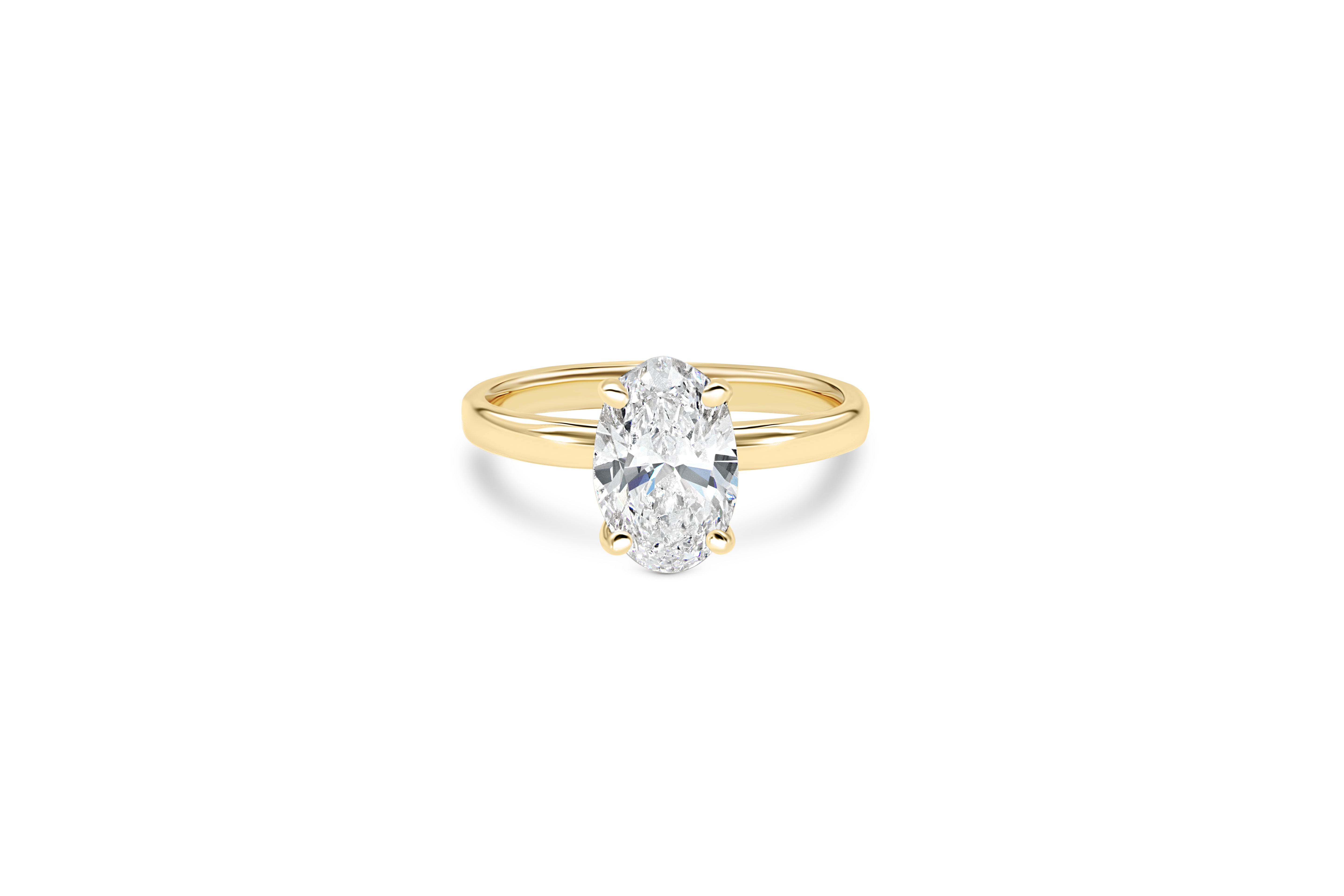 OVAL ENGAGEMENT RING