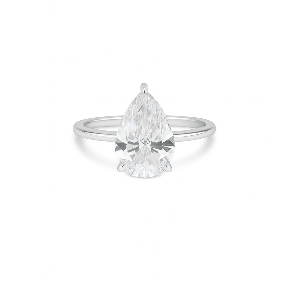 PEAR ENGAGEMENT RING
