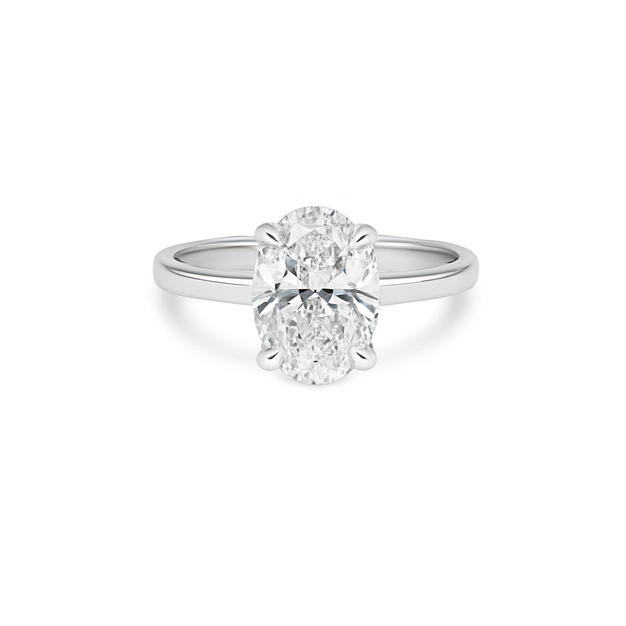 OVAL ENGAGEMENT RING