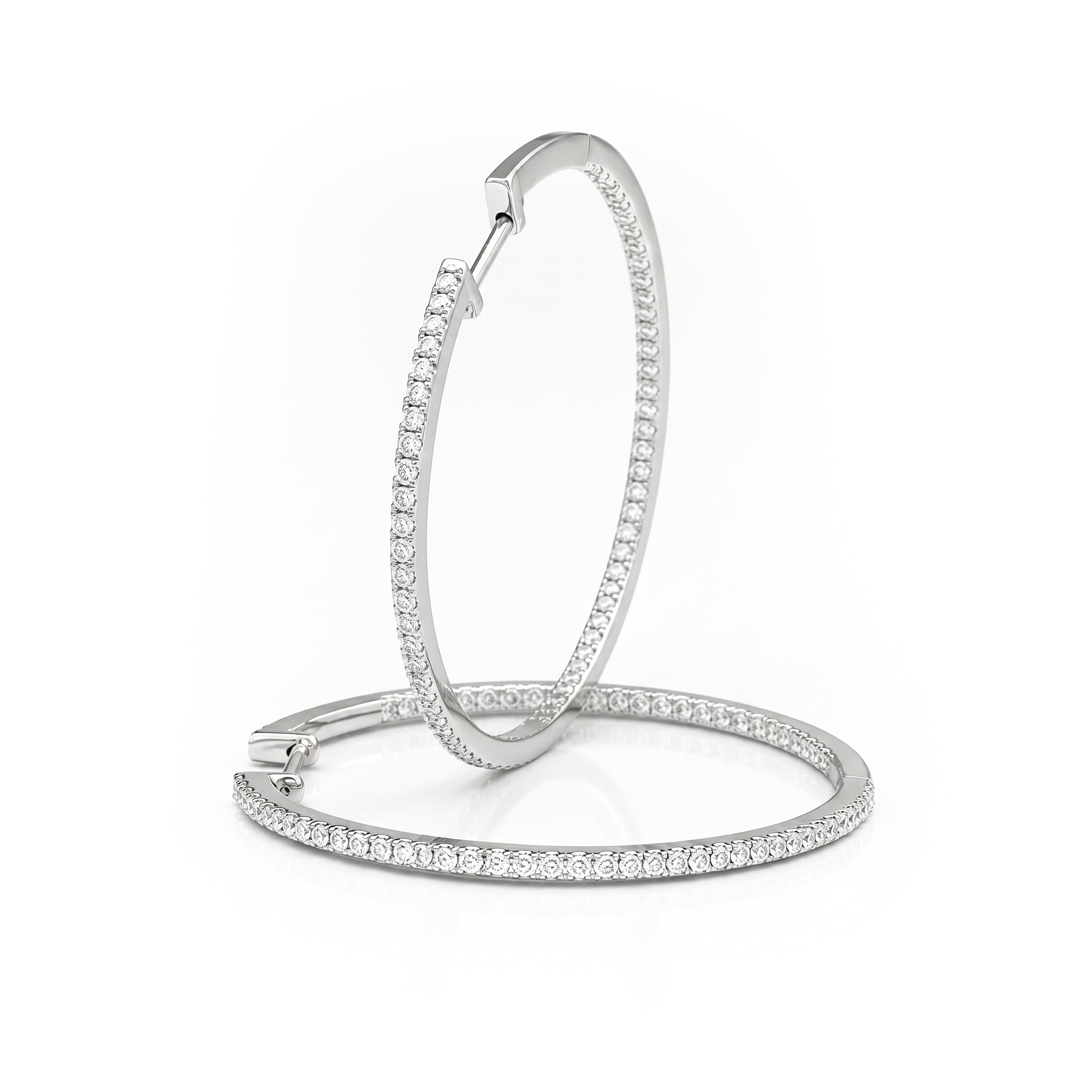 Chunky Pavé Hoops