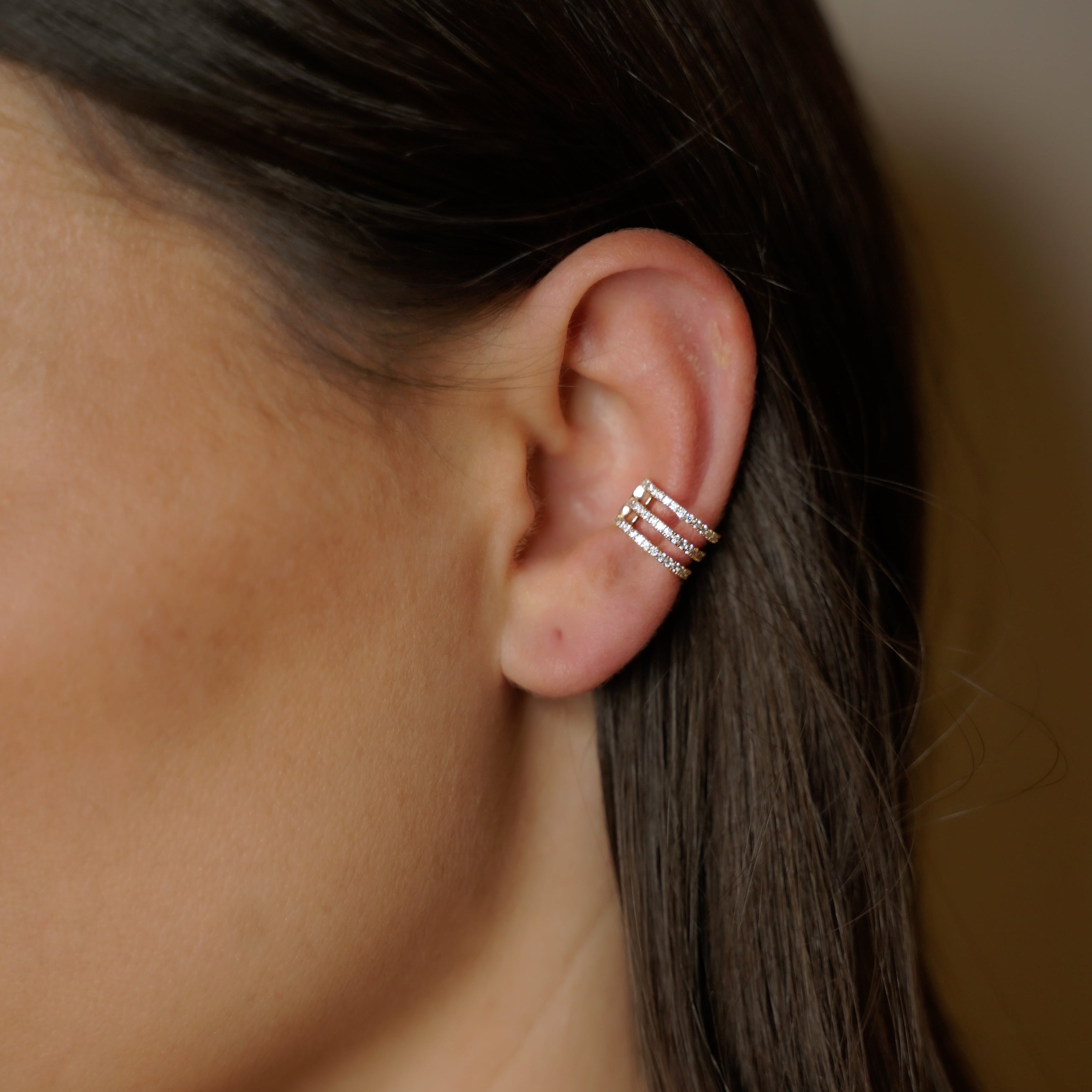 EARCUFF TRIPLE ROW