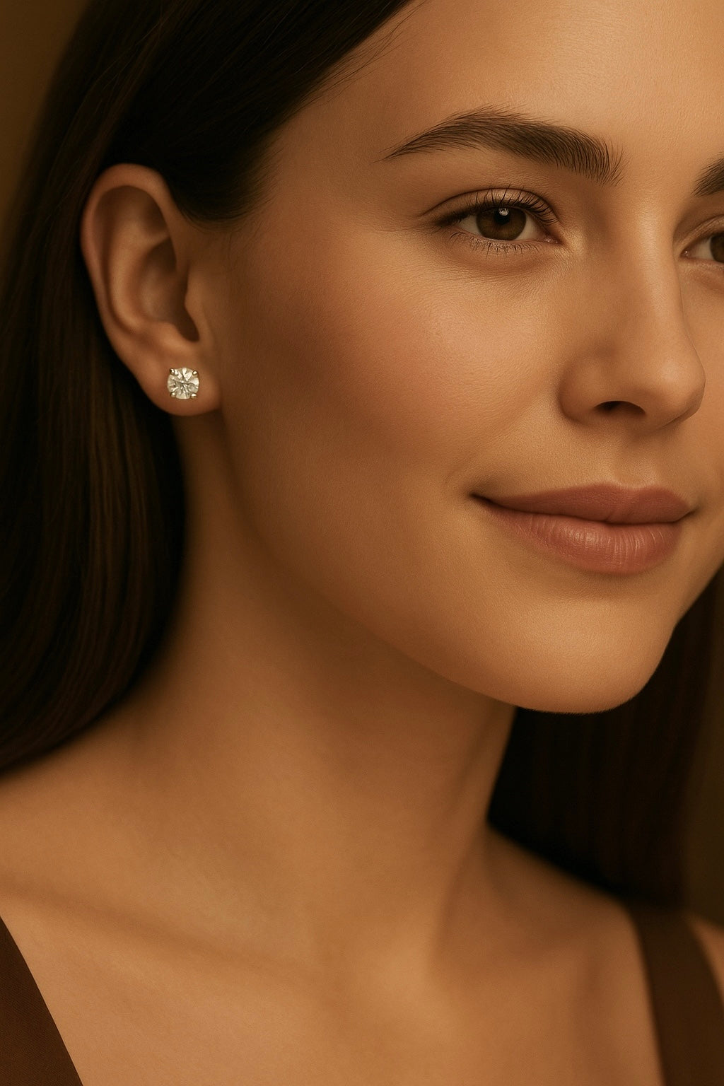 ROUND EARRINGS MARTINI SETTING