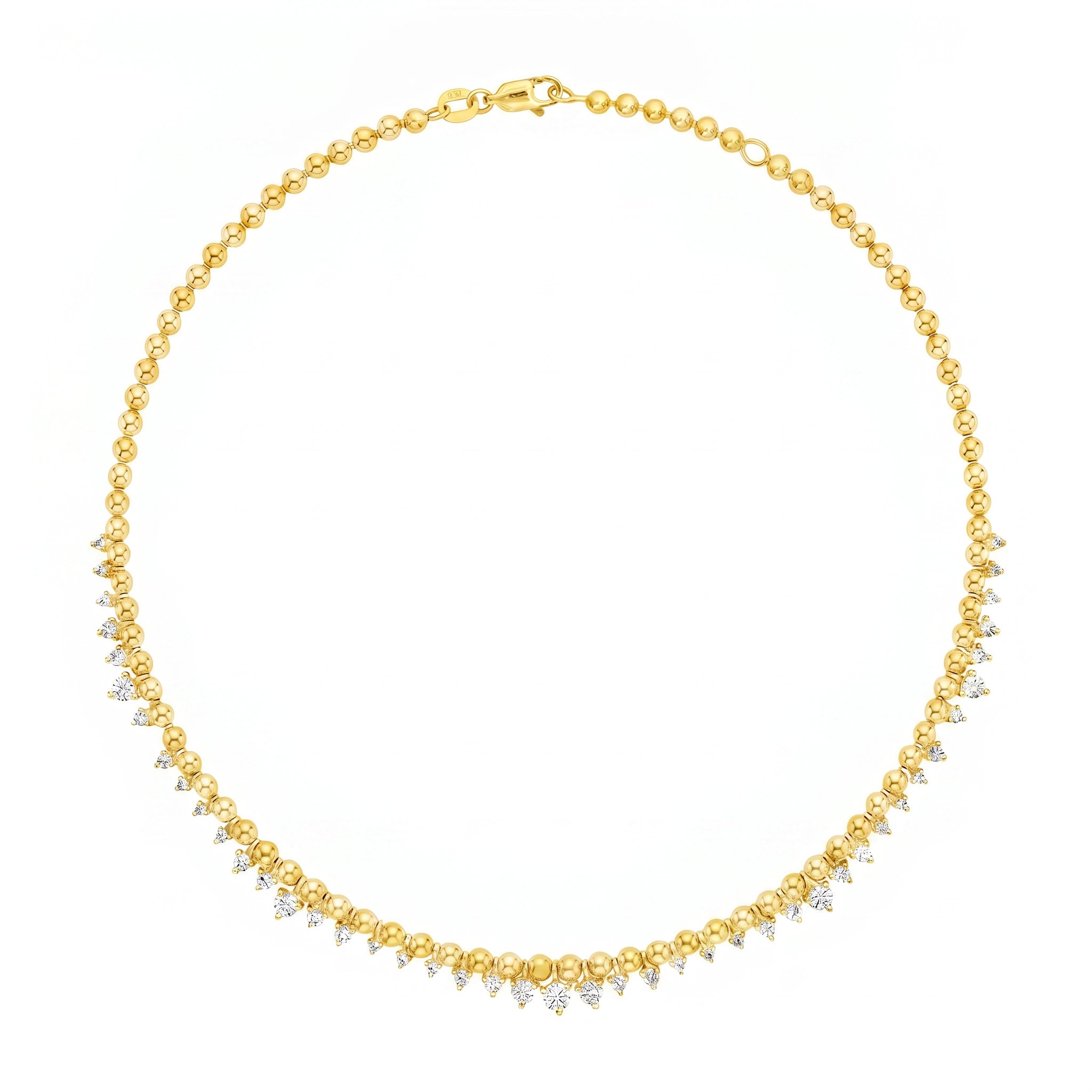 LARA DIAMOND BEAD NECKLACE
