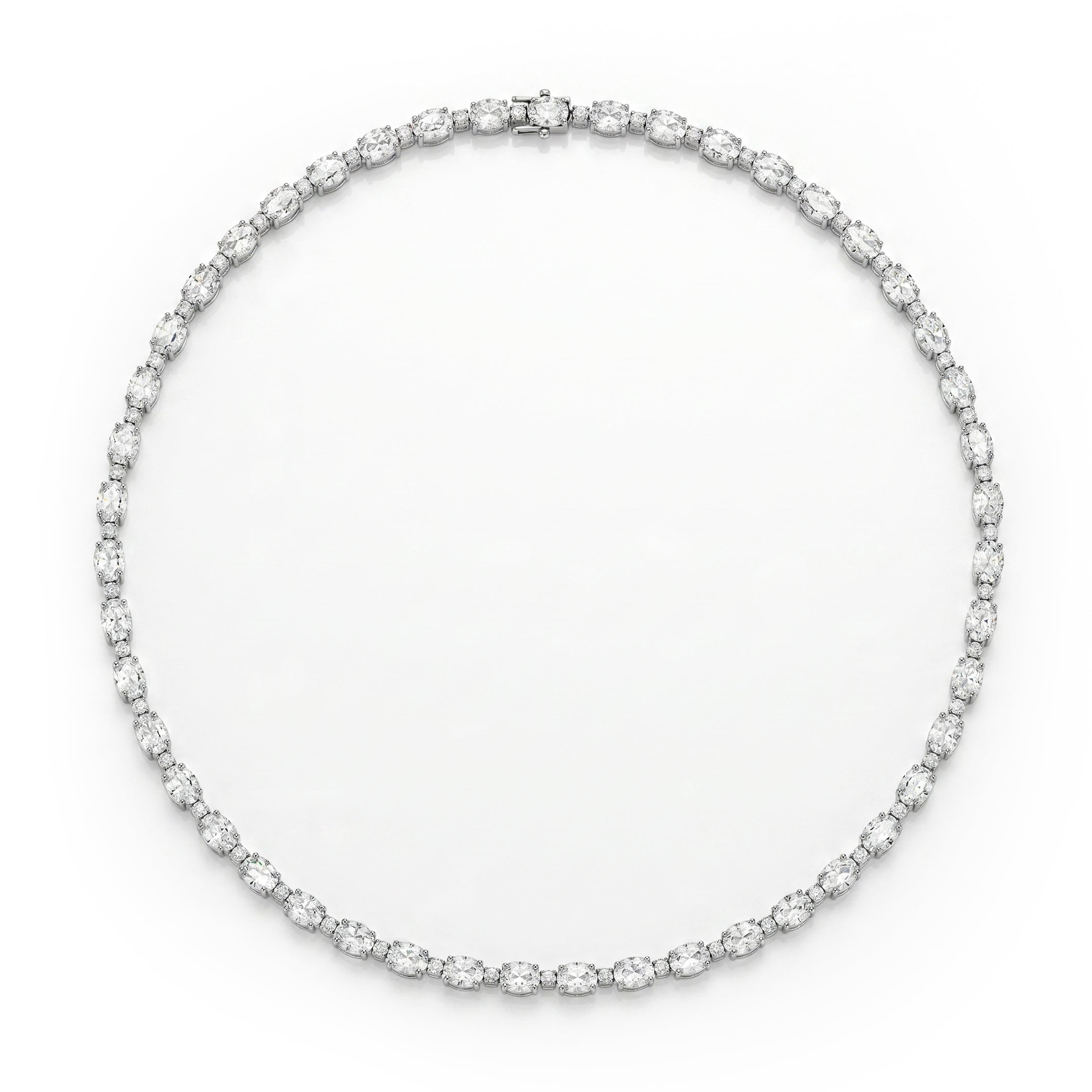 OVAL TENNIS NECKLACE