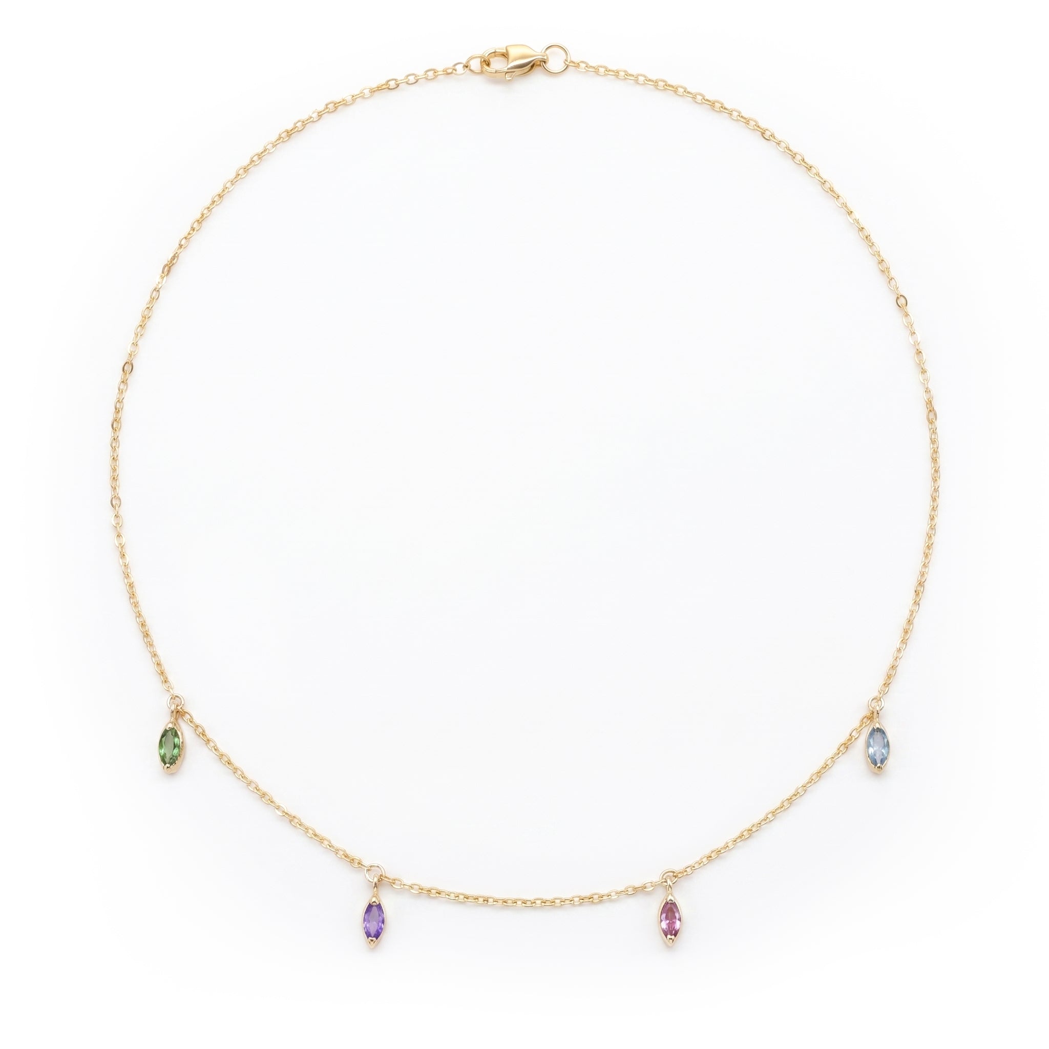 RAINBOW MARQUISE NECKLACE