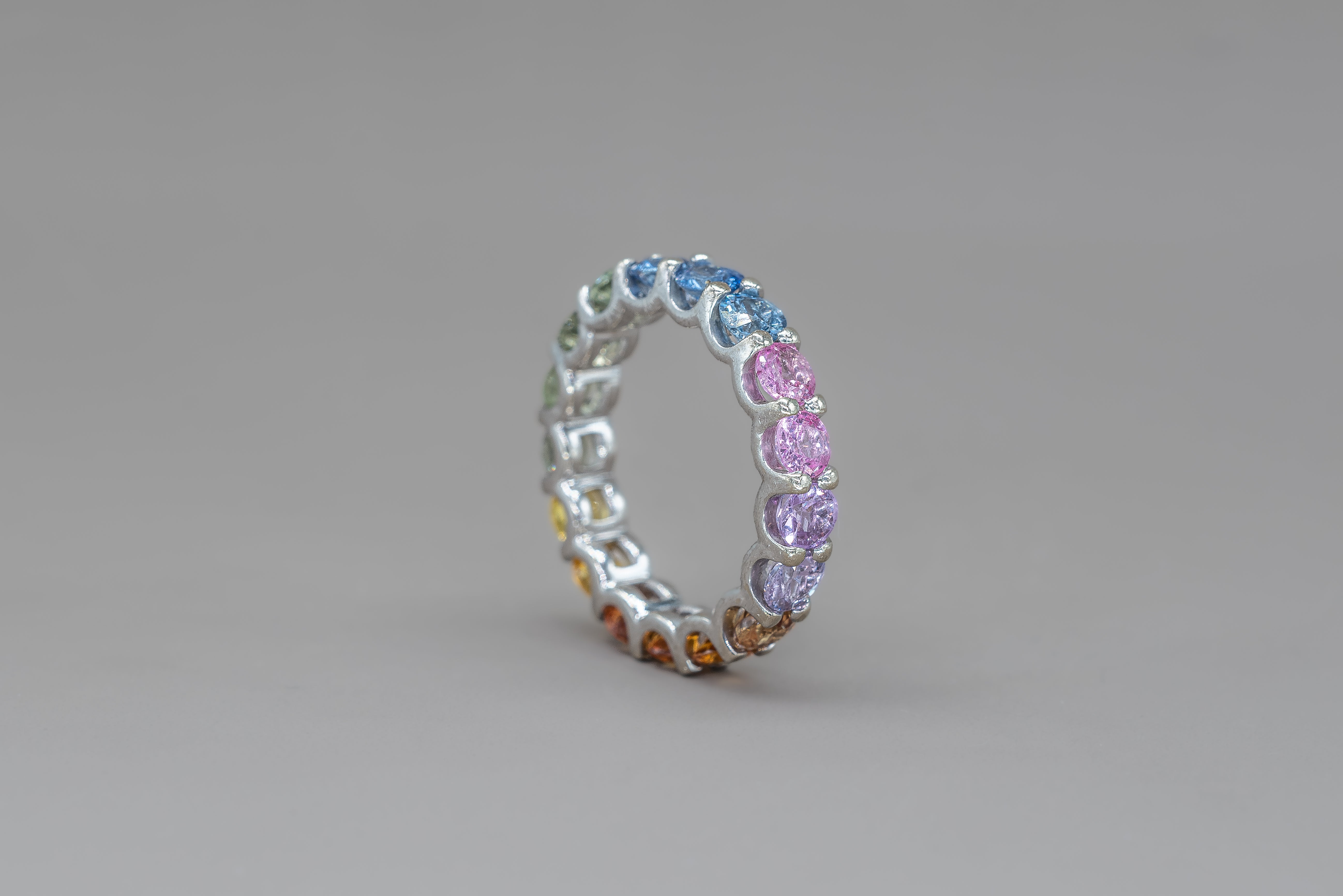 UNDECIDED RAINBOW ETERNITY RING
