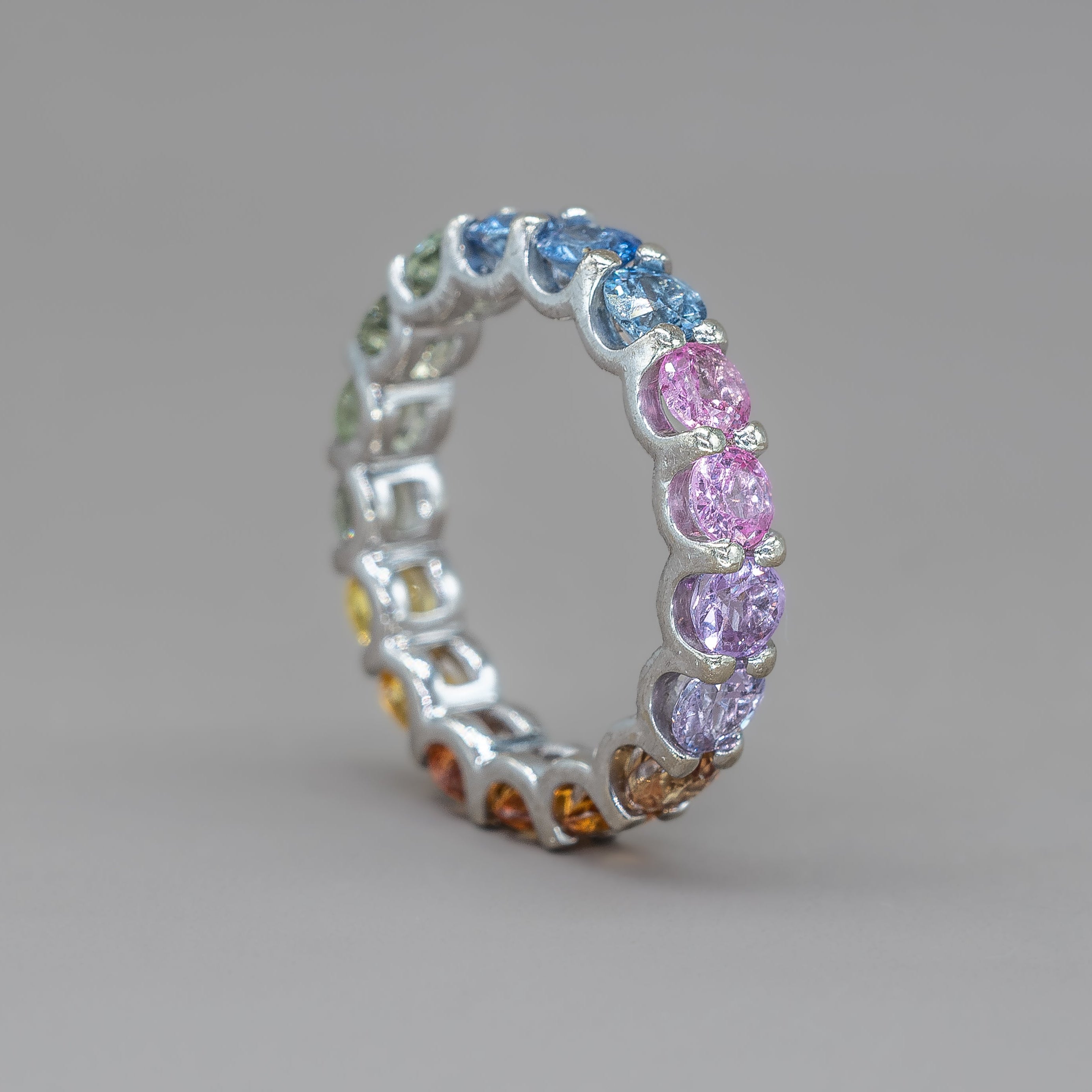 UNDECIDED RAINBOW ETERNITY RING