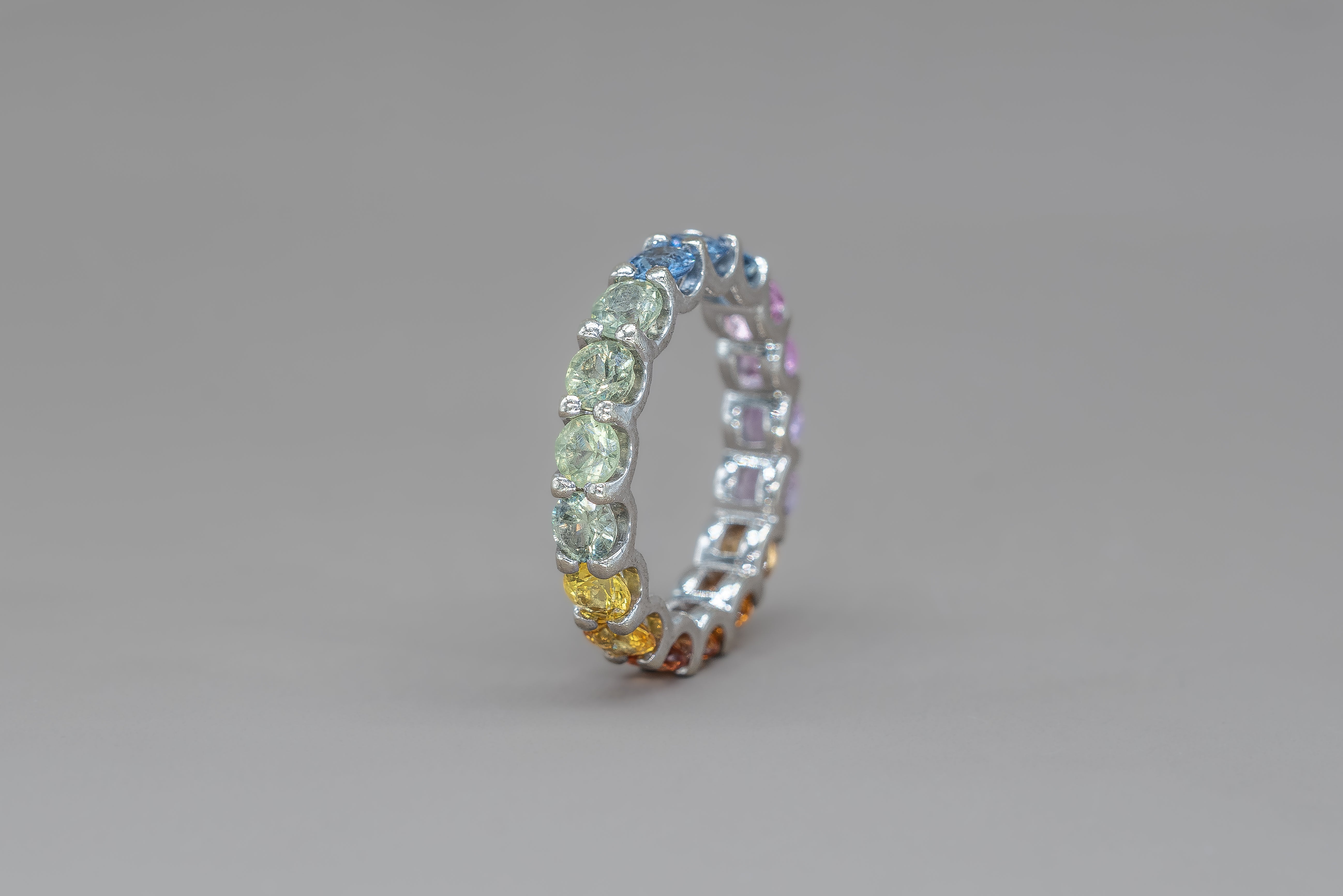 UNDECIDED RAINBOW ETERNITY RING