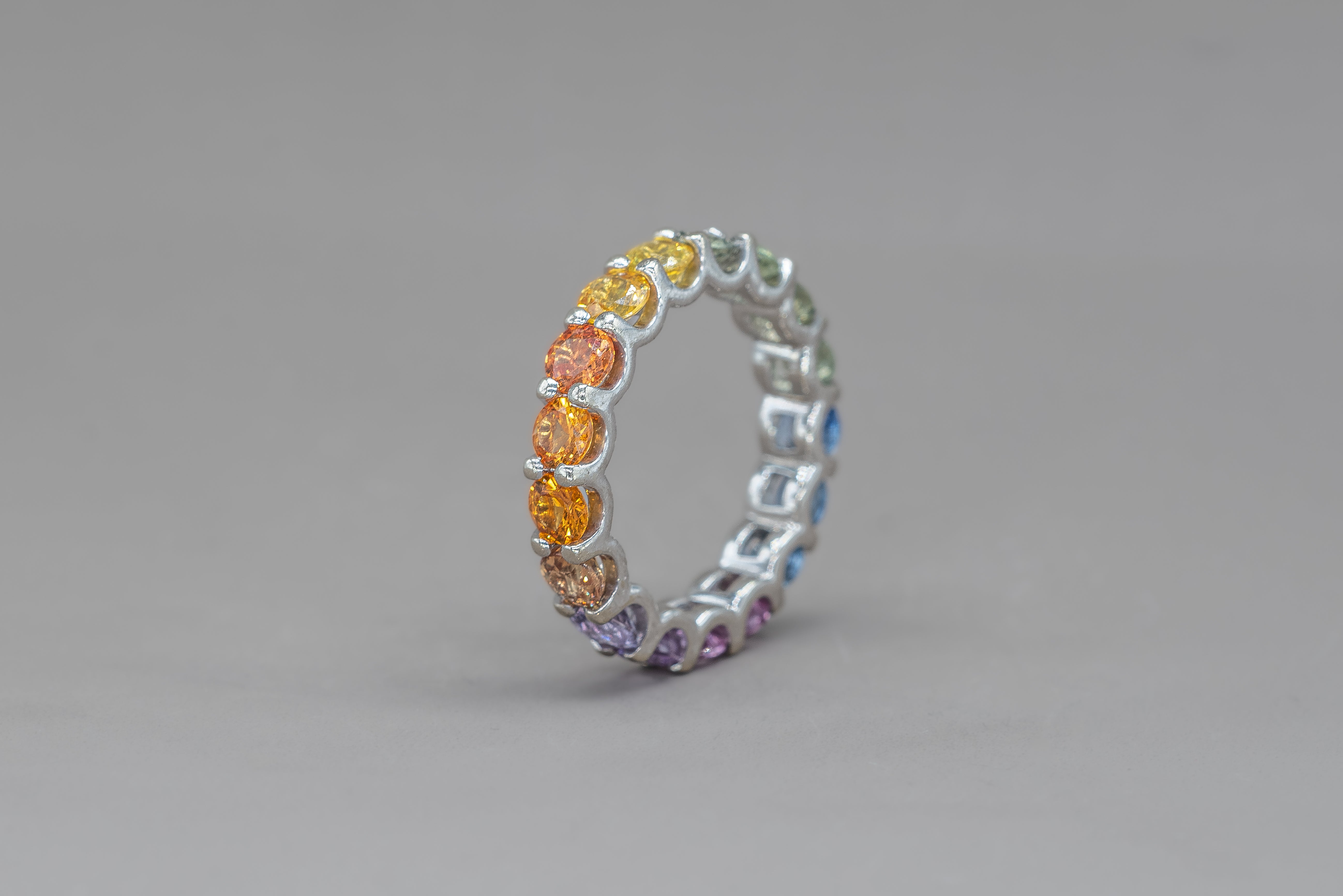 UNDECIDED RAINBOW ETERNITY RING