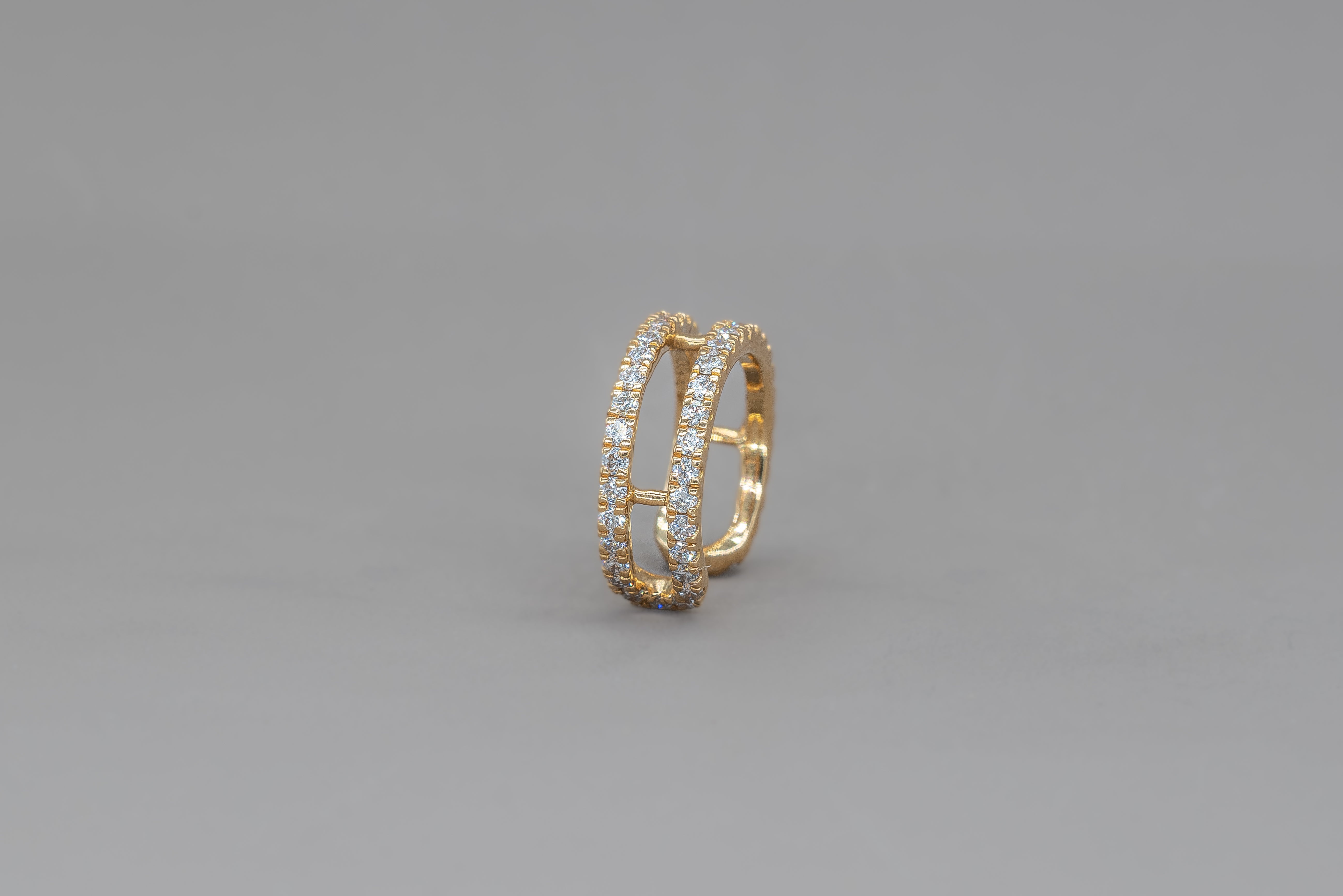DOUBLE ROW EARCUFF GOLD