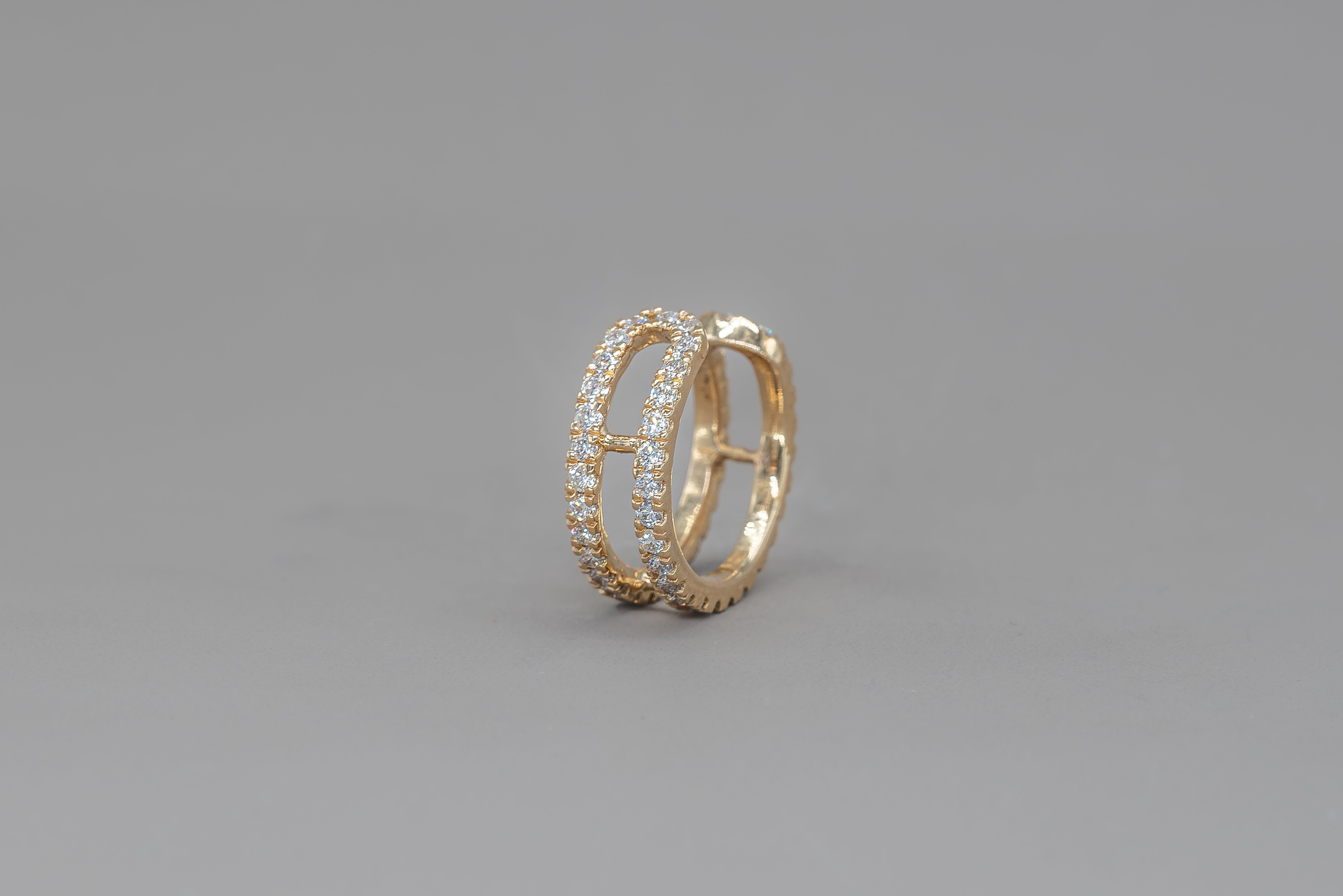 DOUBLE ROW EARCUFF GOLD
