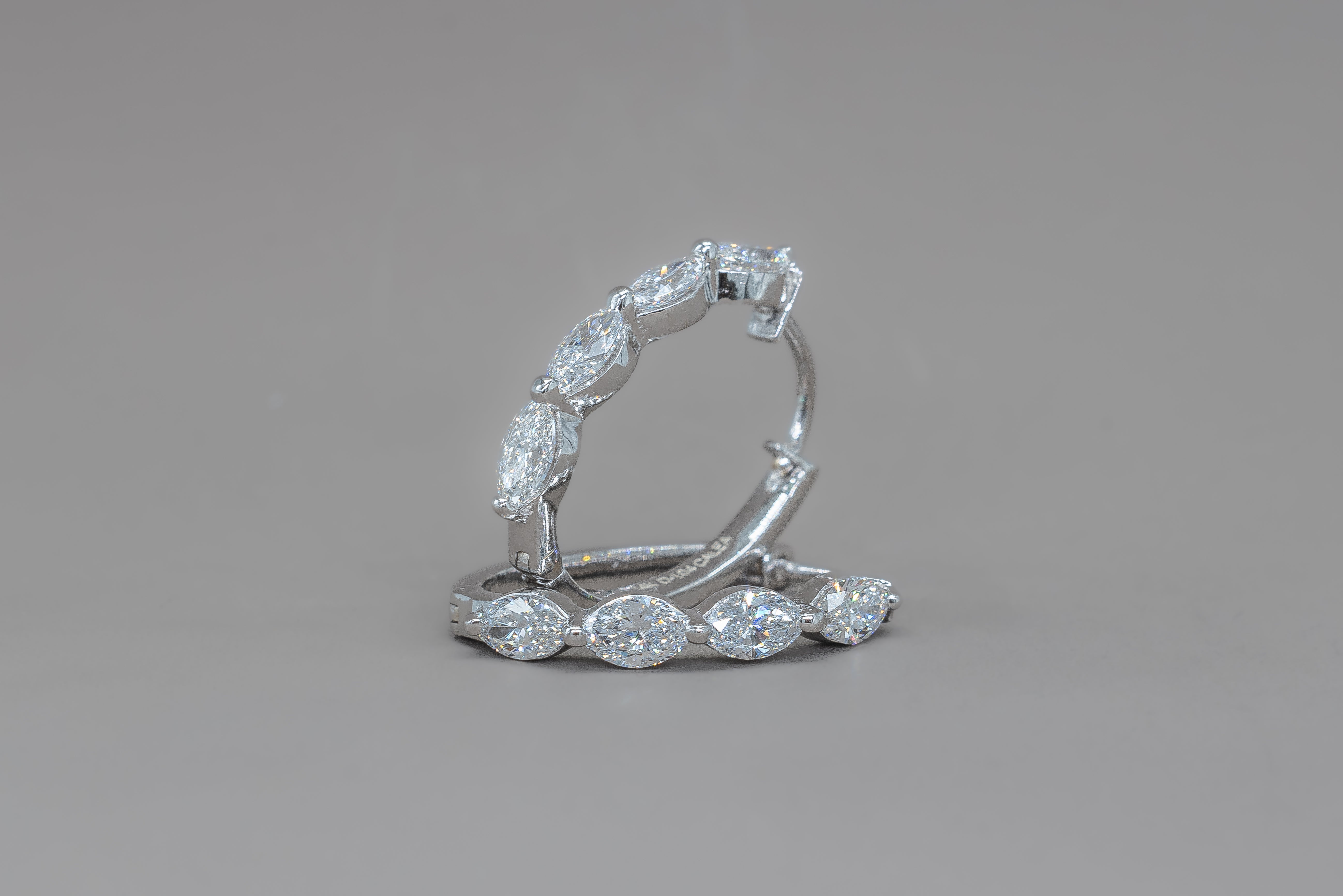 DROP HOOP EARRINGS