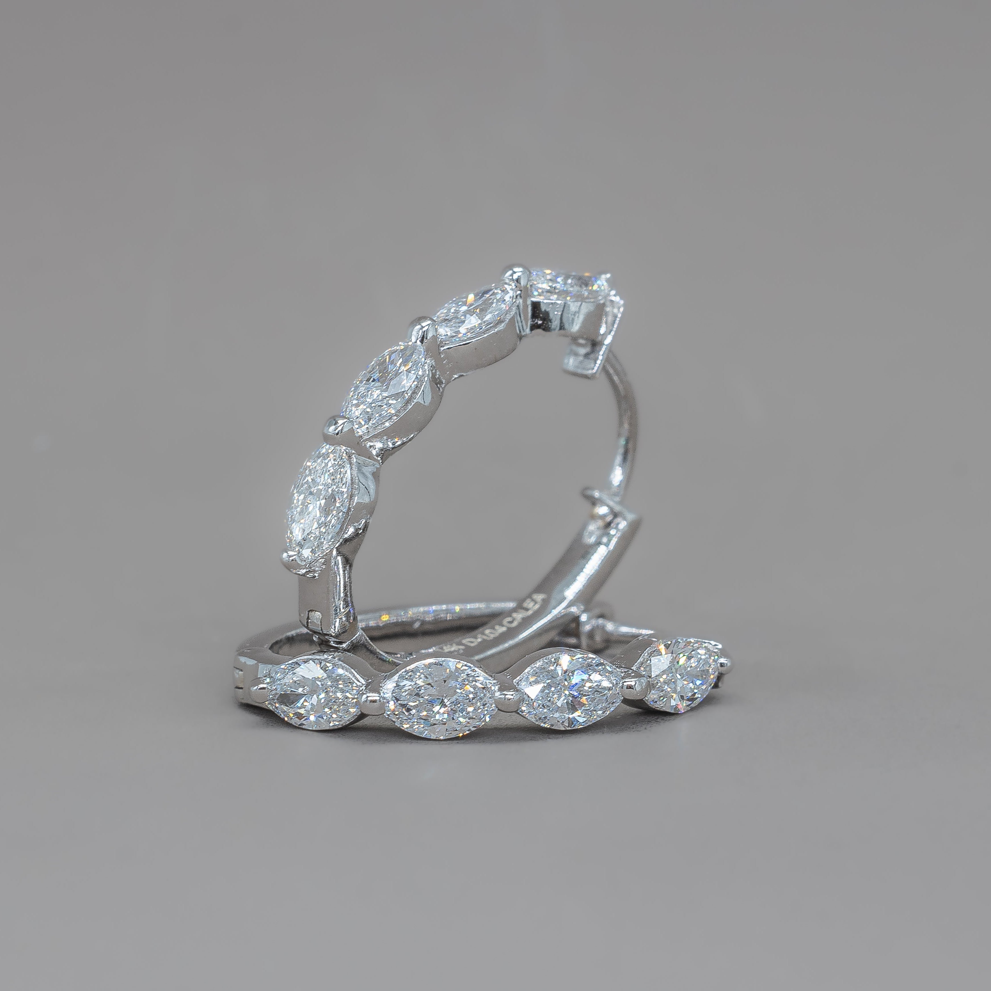 DROP HOOP EARRINGS