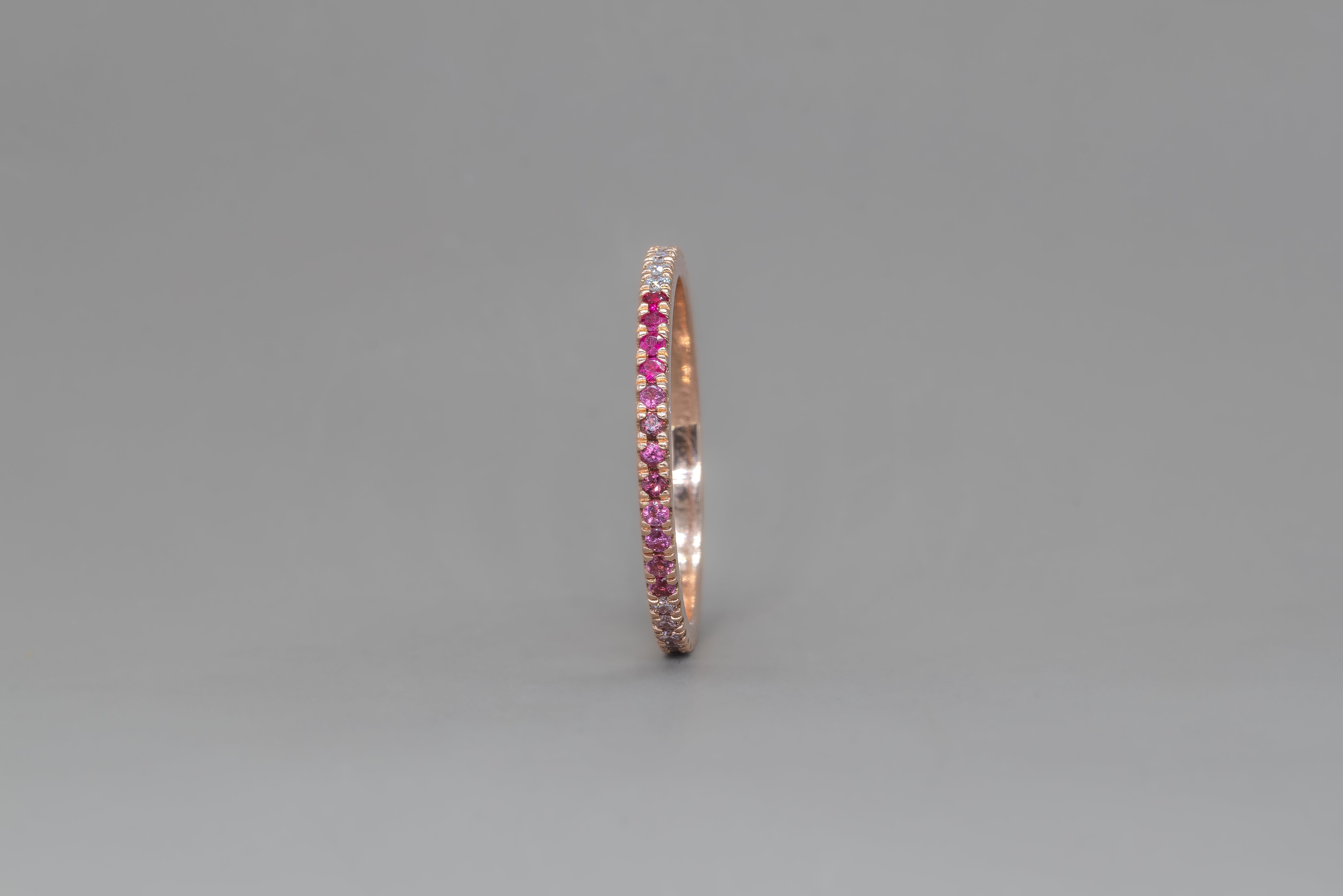 UNDECIDED PETIT ROSE ETERNITY RING