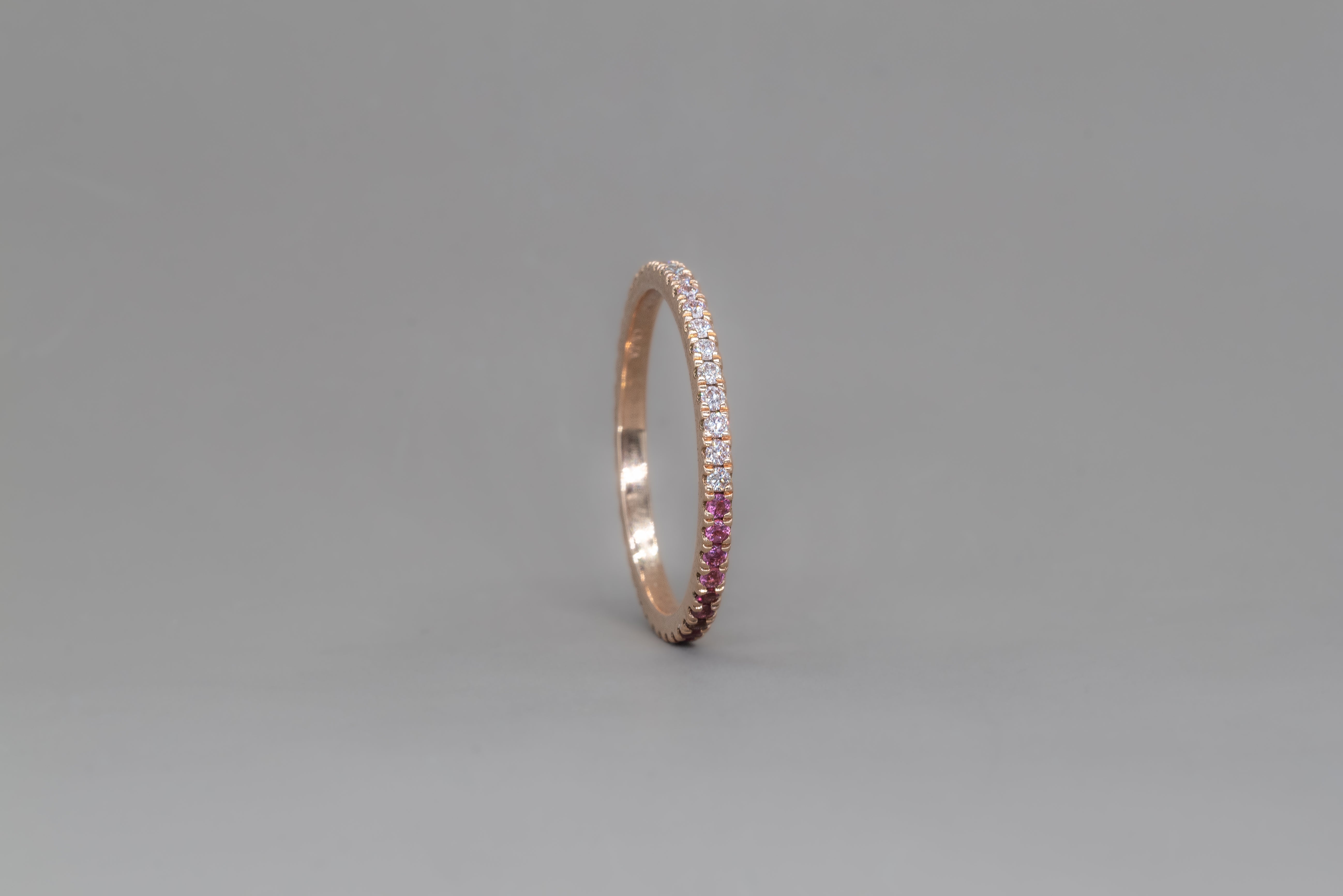 UNDECIDED PETIT ROSE ETERNITY RING