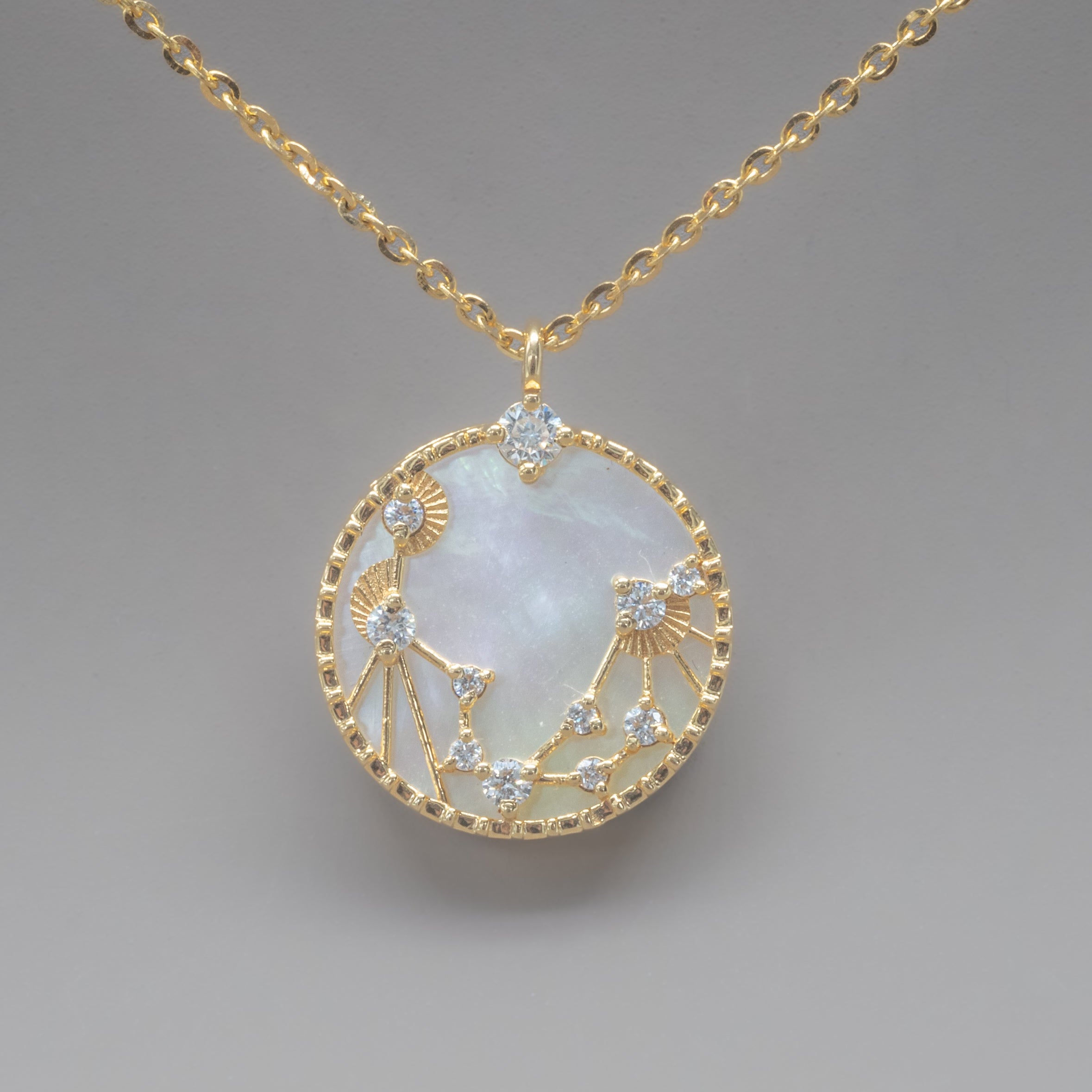 ZODIAC SIGNS PERLMUT NECKLACE