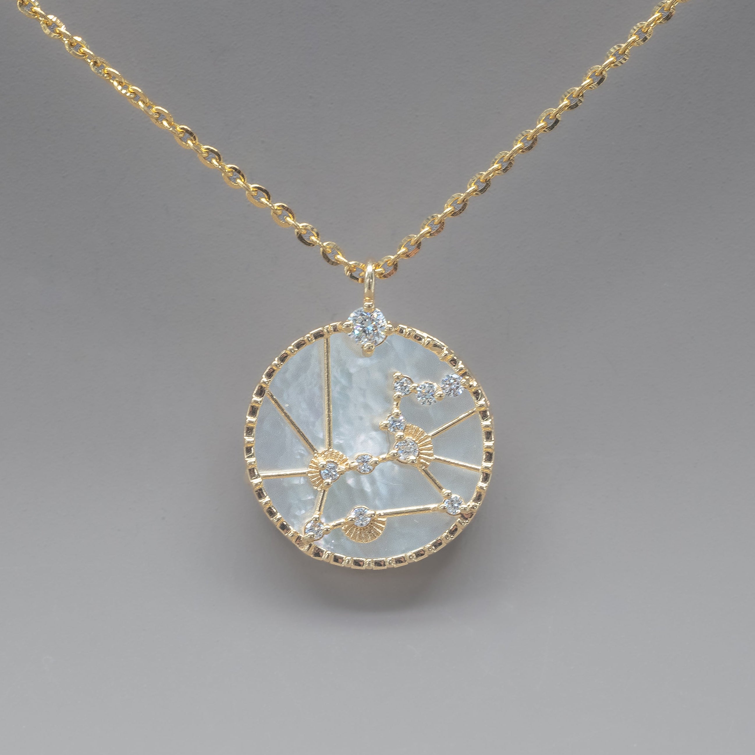 ZODIAC SIGNS PERLMUT NECKLACE