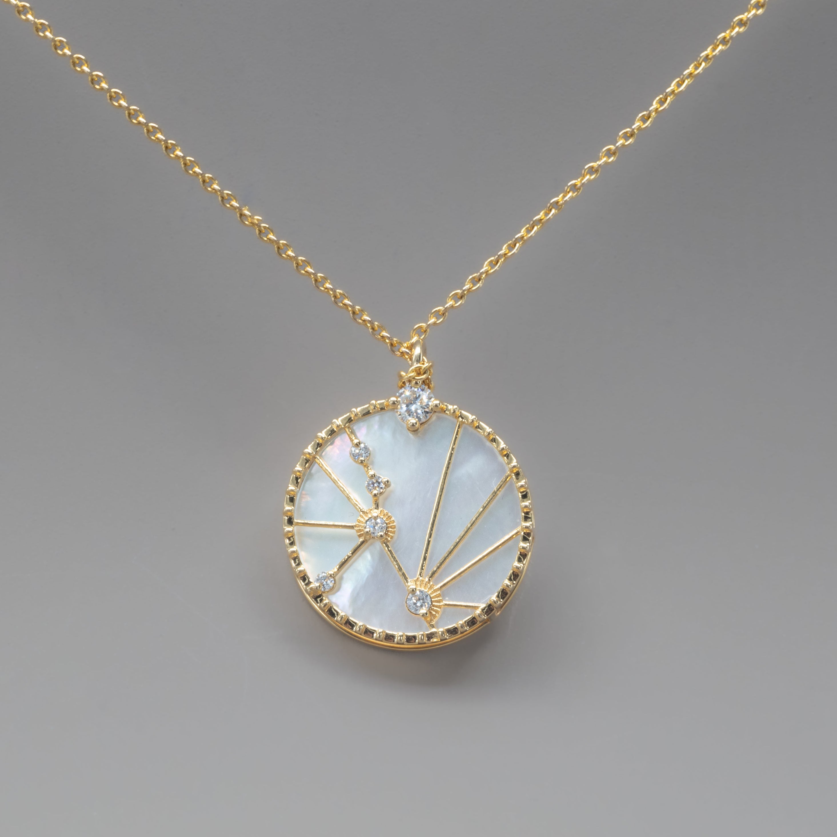 ZODIAC SIGNS PERLMUT NECKLACE