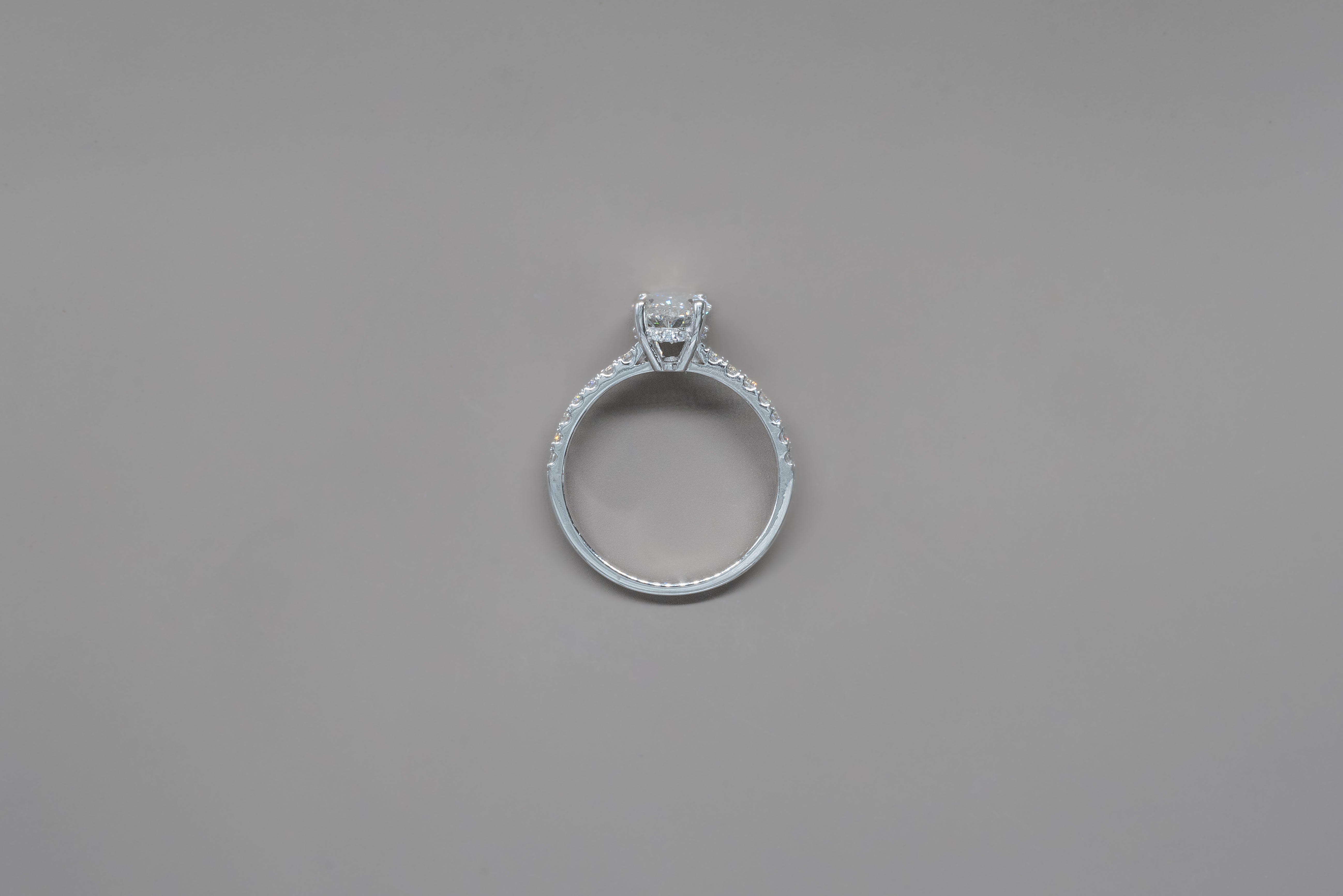 OVAL PAVÈ ENGAGEMENT RING