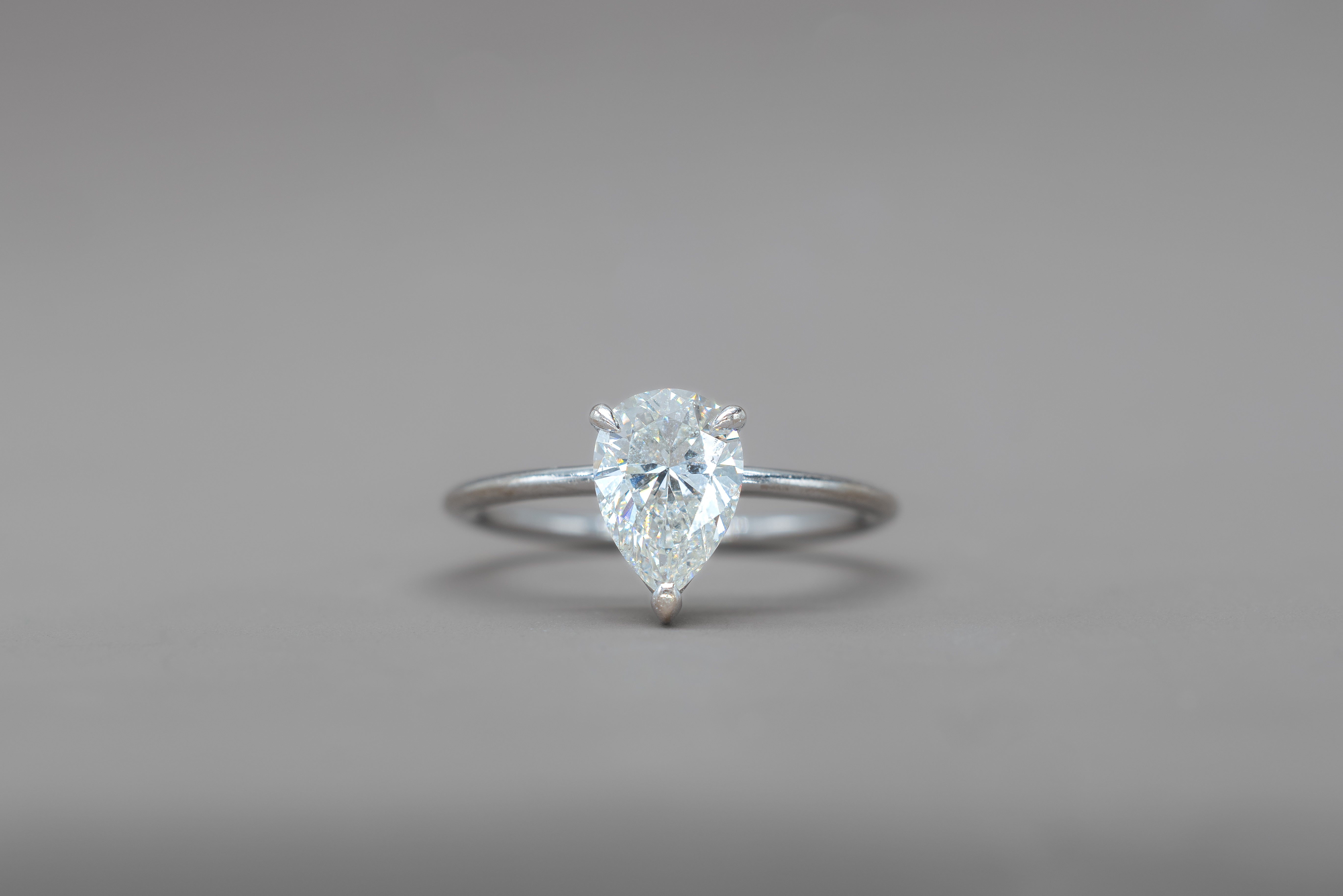 PEAR ENGAGEMENT RING