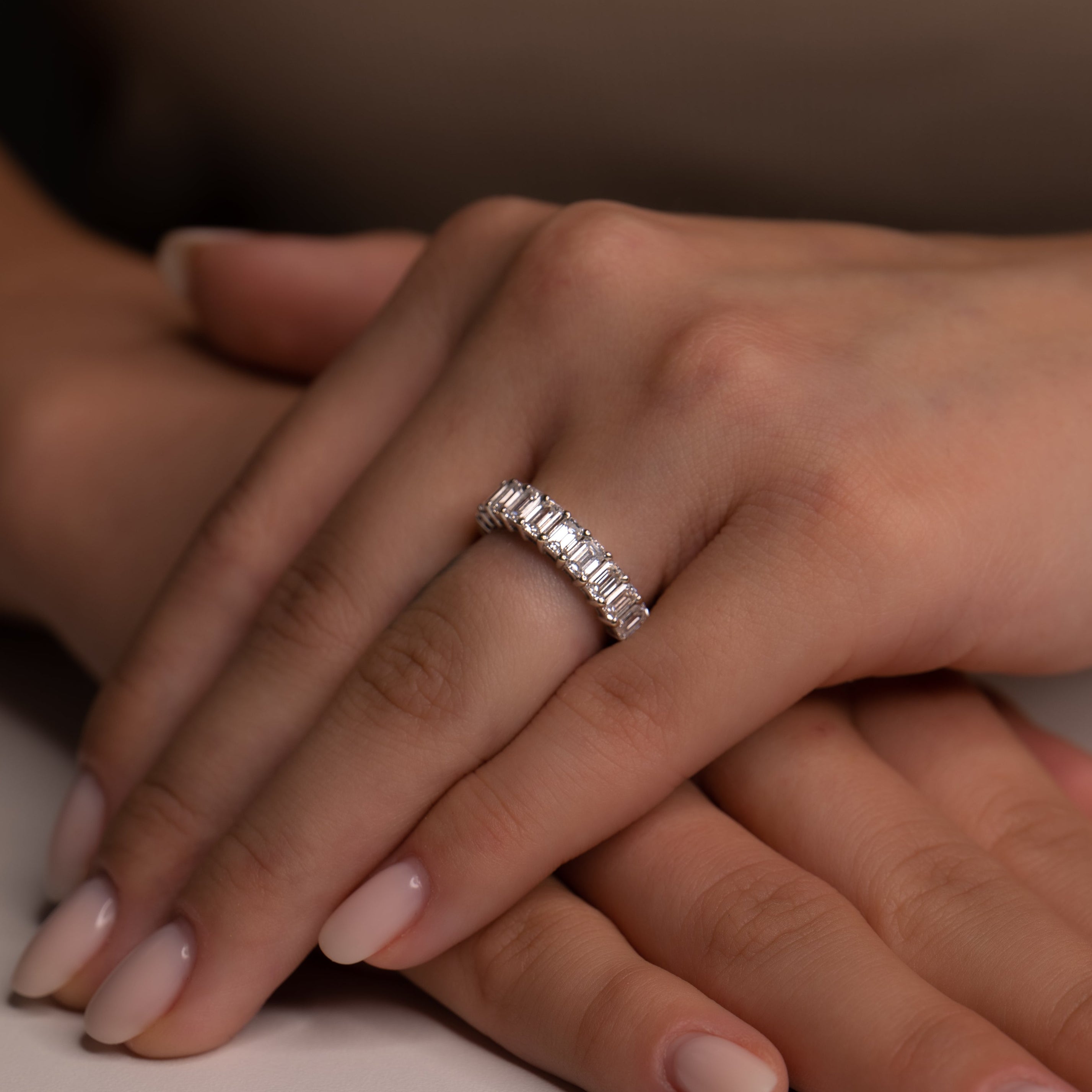 EMERALD ETERNITY RING