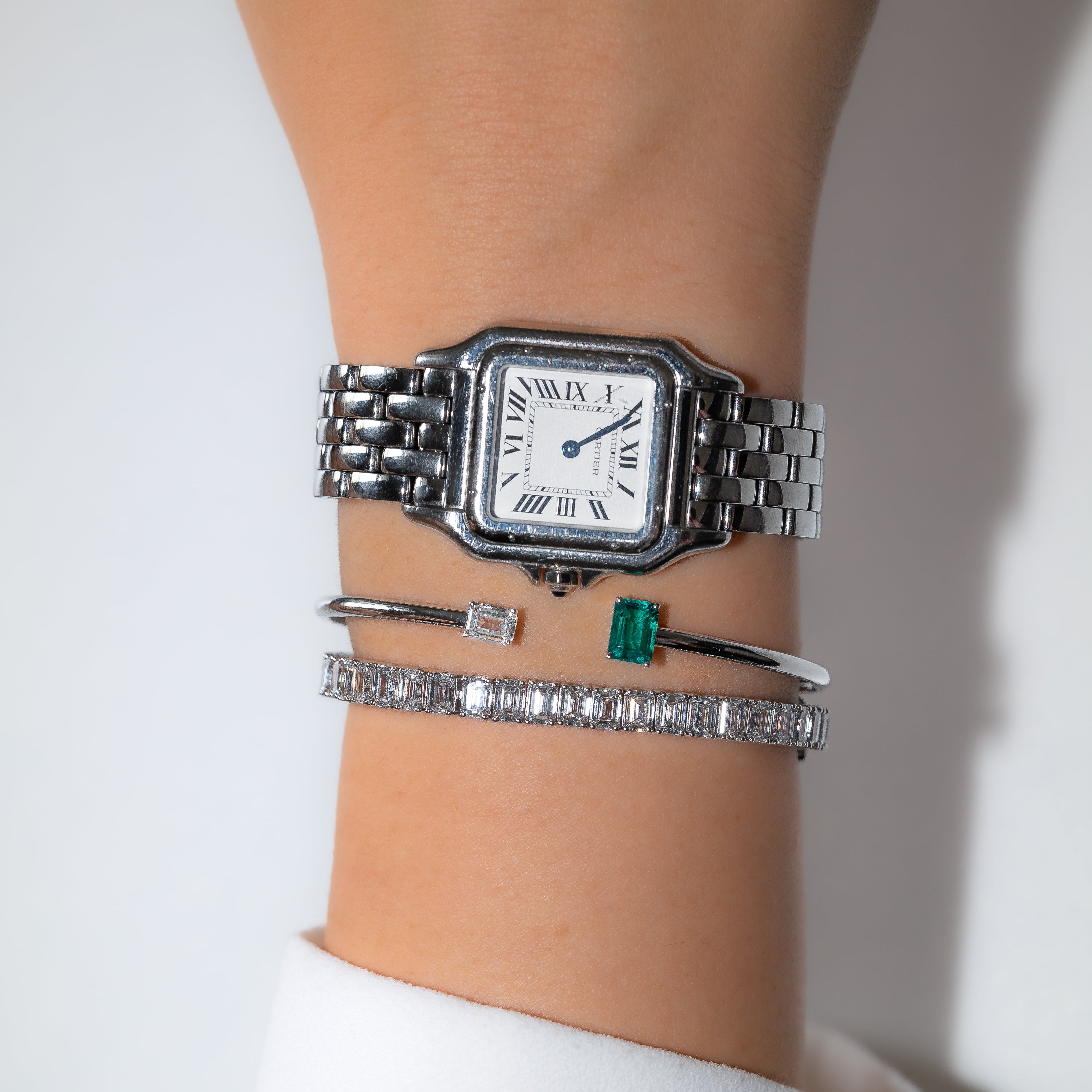 Emerald Bangle Bracelet