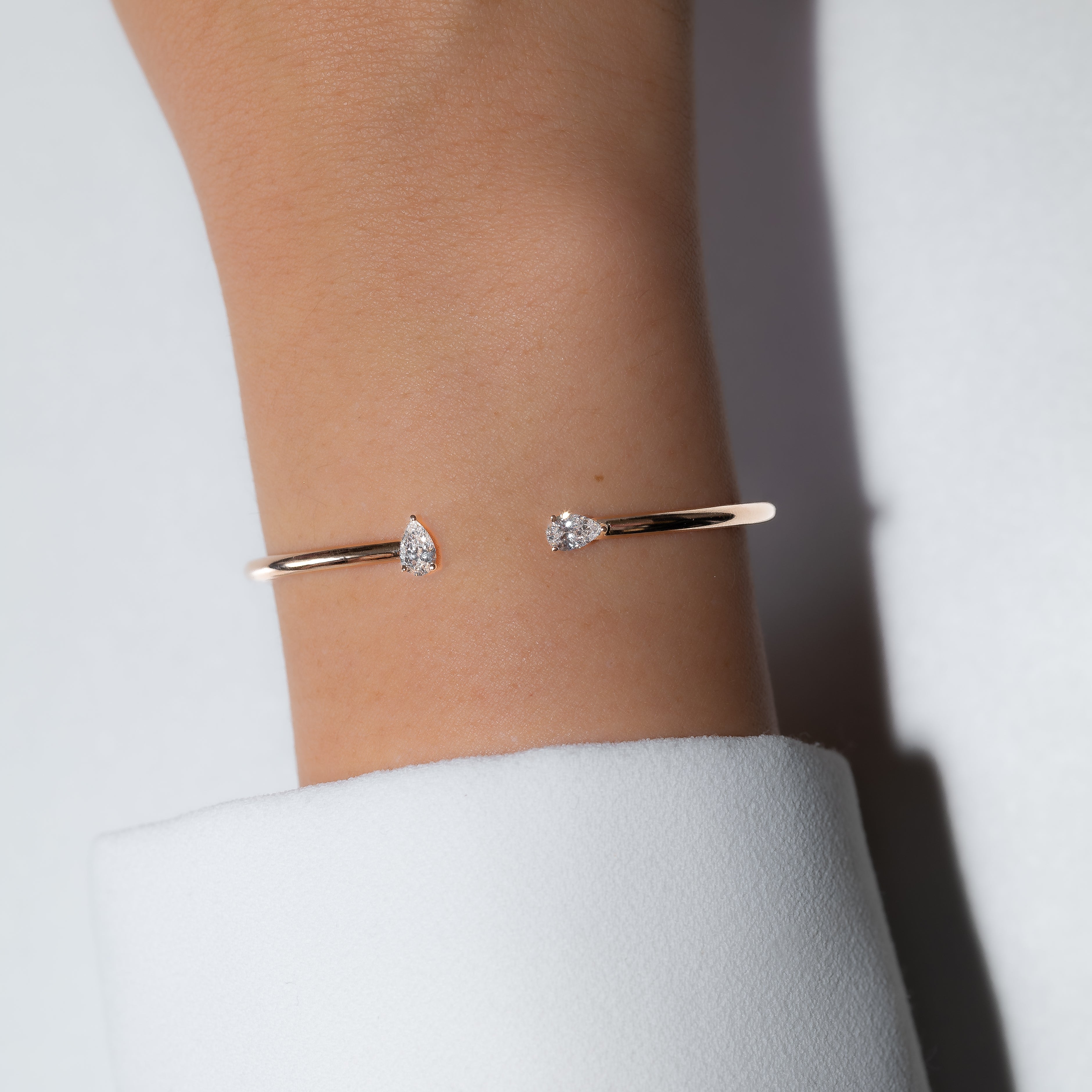 Pear Bangle Bracelet