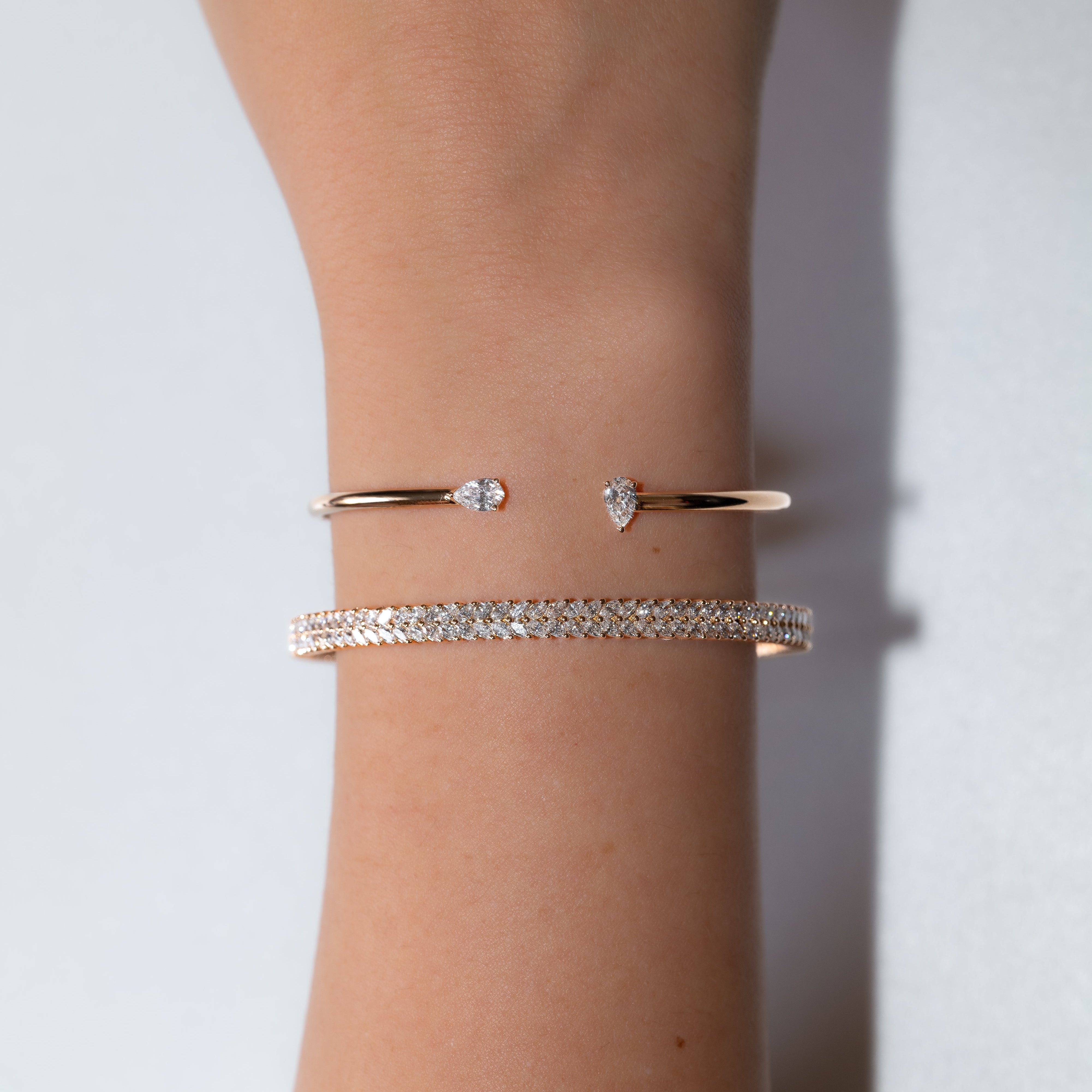 Pear Bangle Bracelet