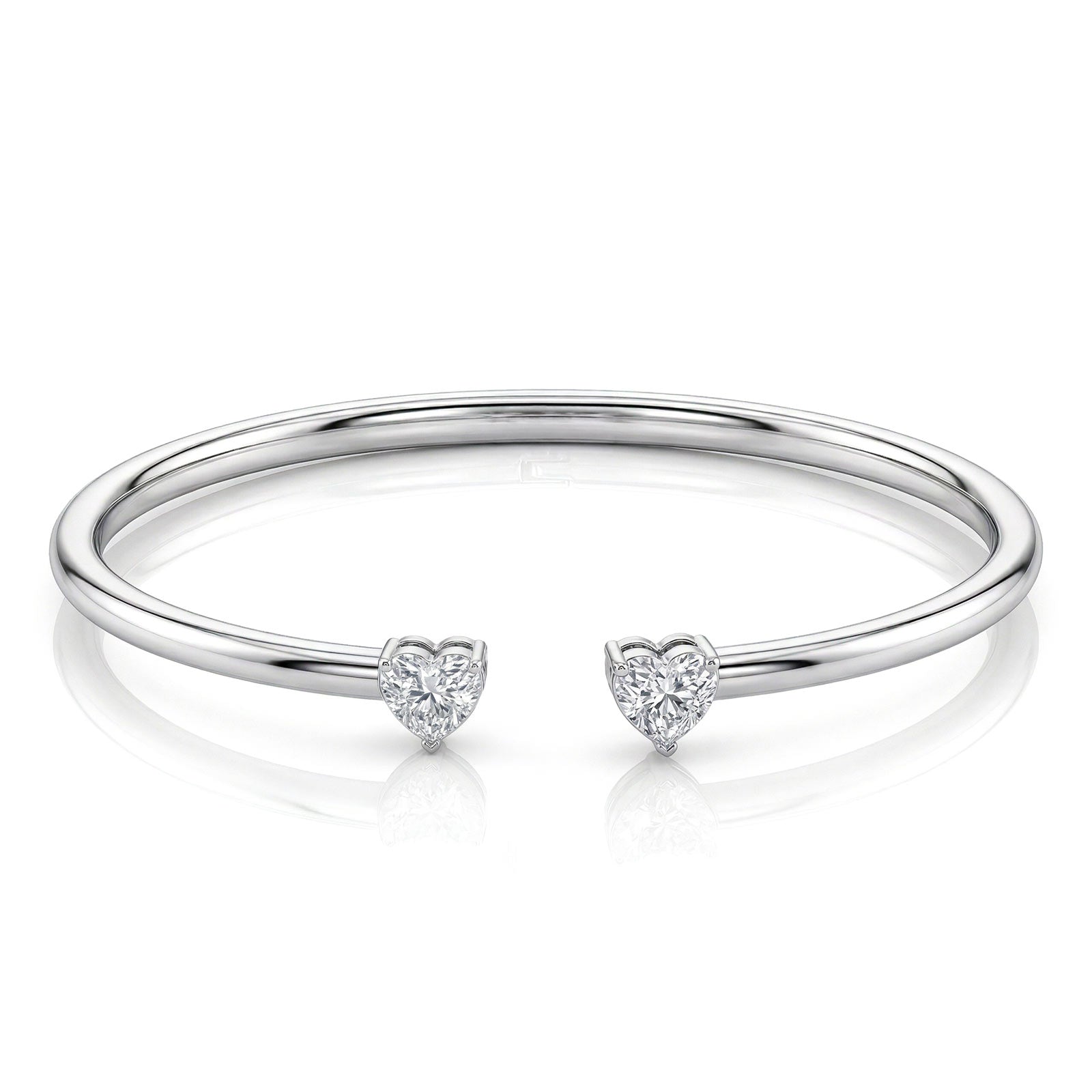 Heart Bangle Bracelet