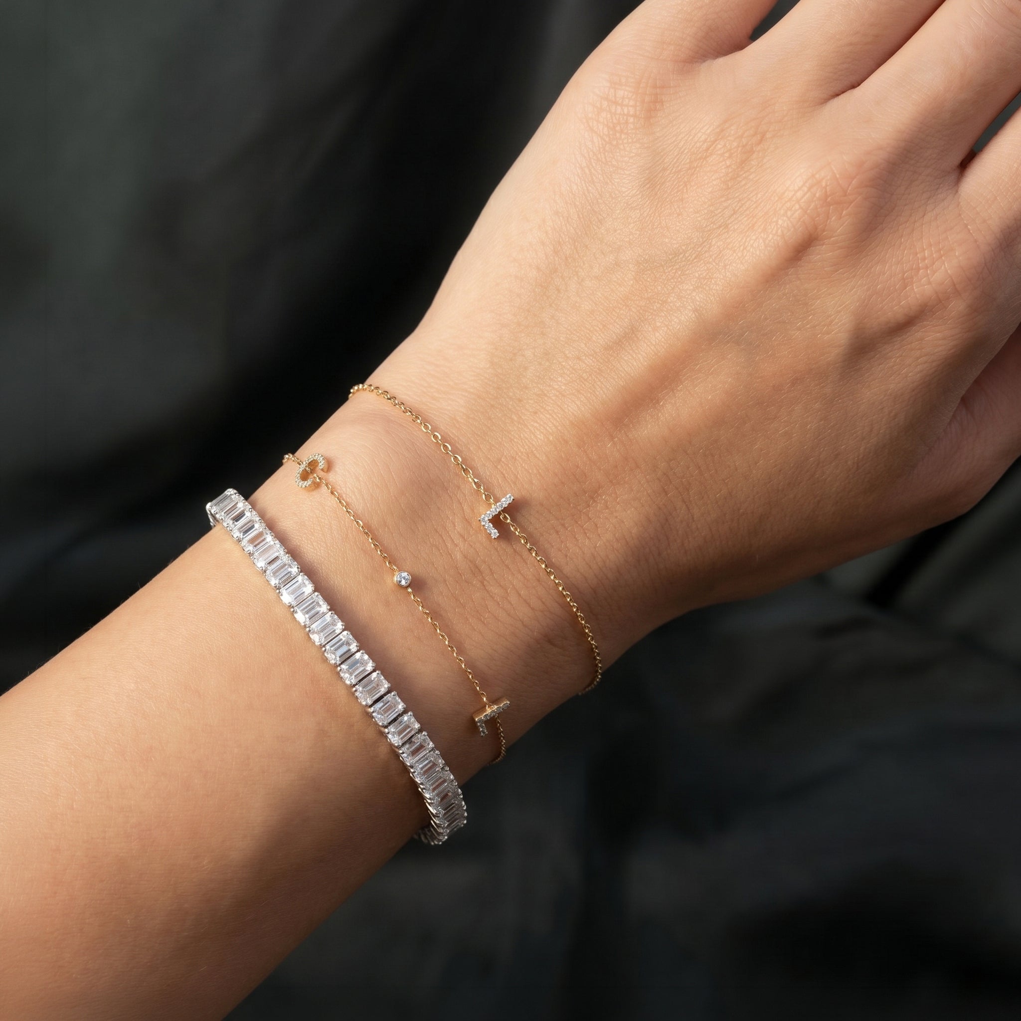 SINGLE INITIAL BRACELET