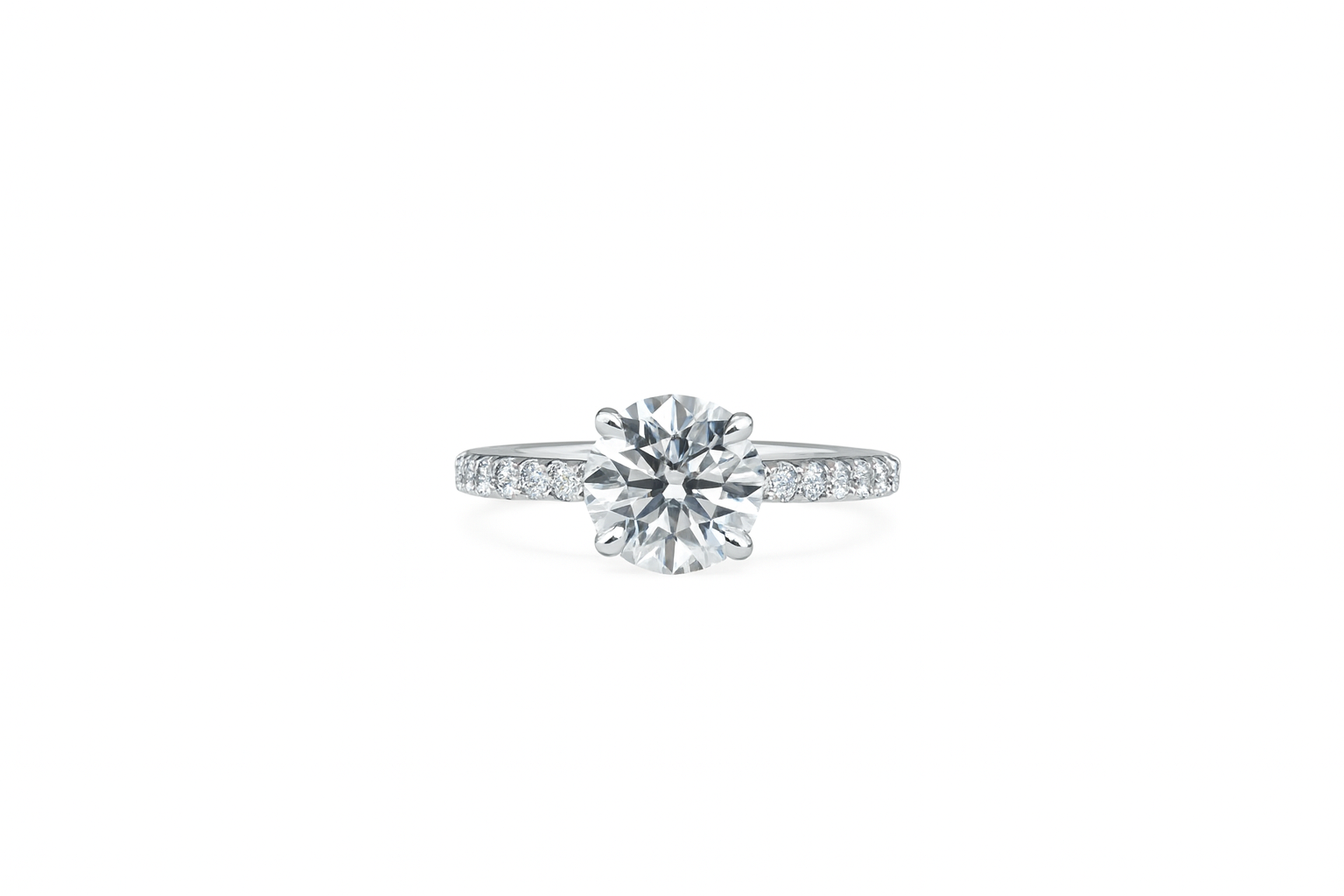ROUND SPARKLE ENGAGEMENT RING