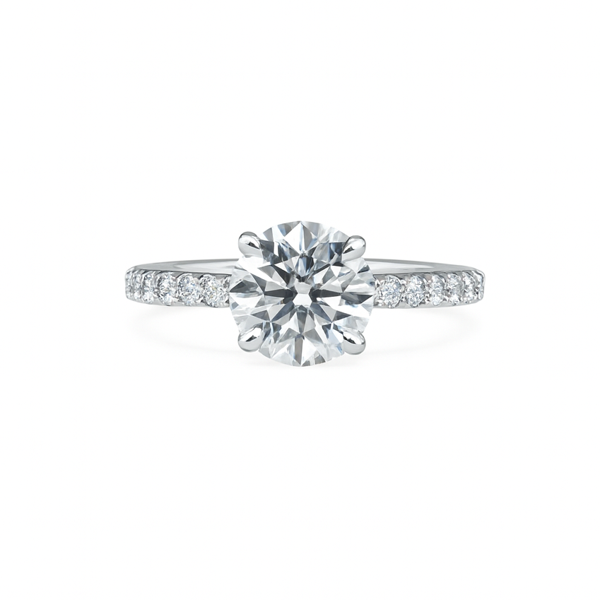 ROUND SPARKLE ENGAGEMENT RING