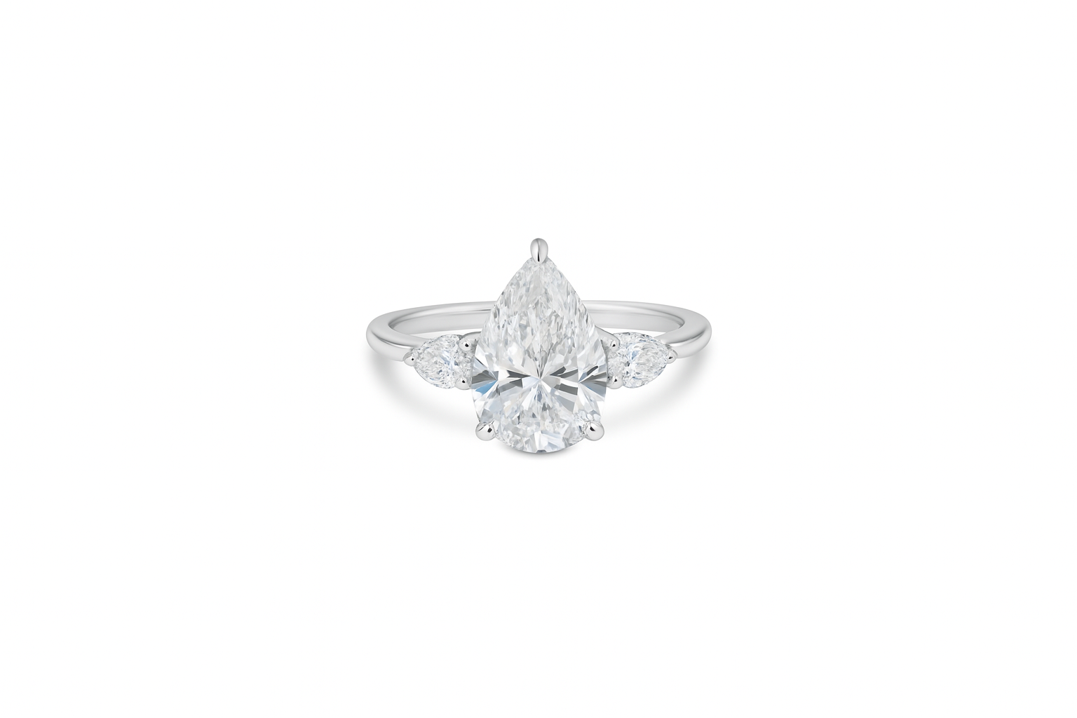 TRIO PEAR ENGAGEMENT RING