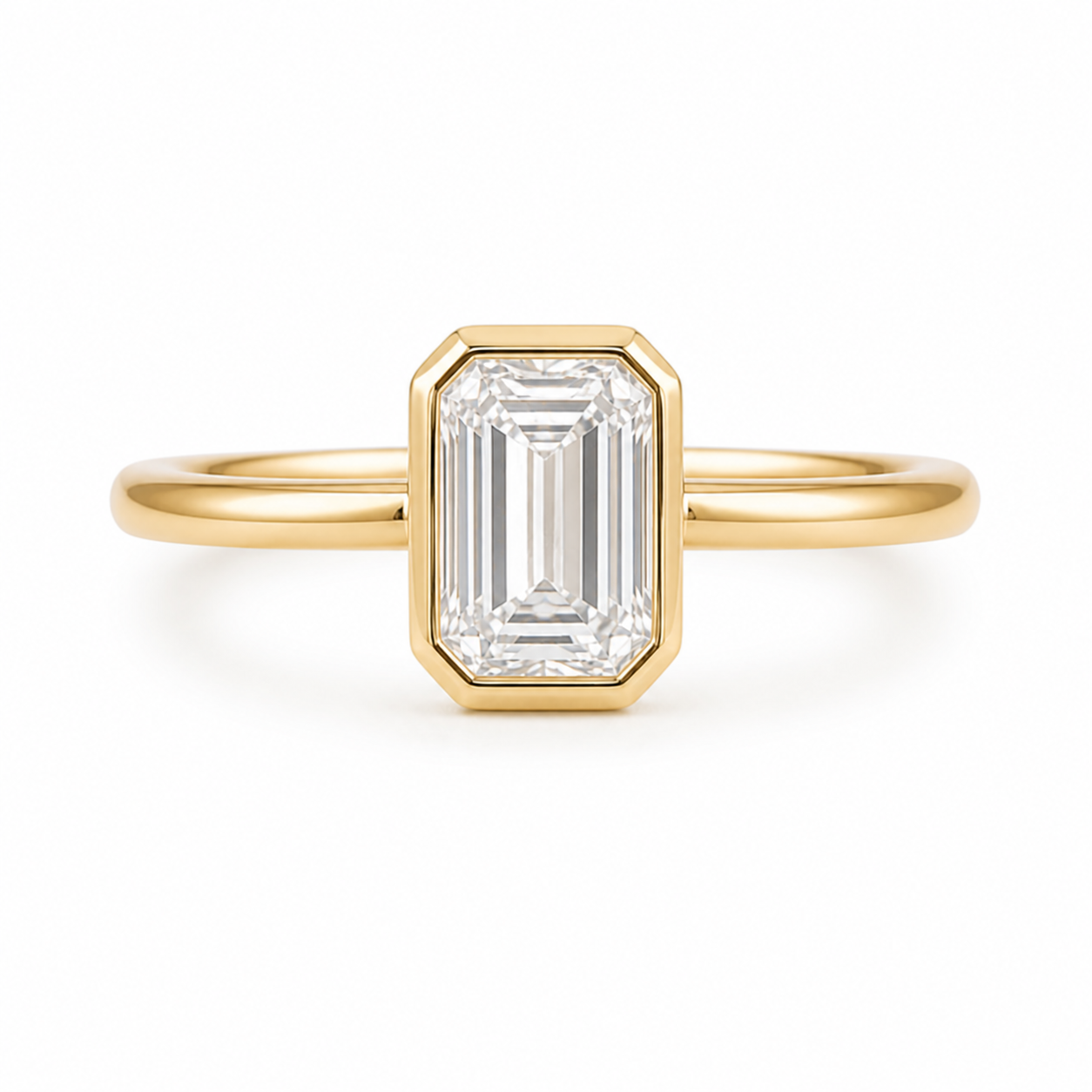 BEZEL EMERALD RING
