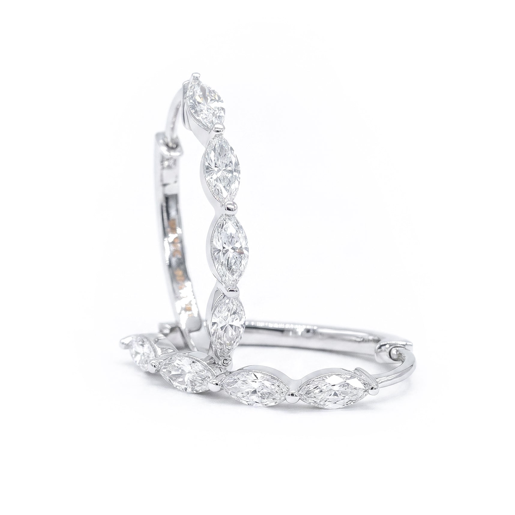 DROP HOOP EARRINGS