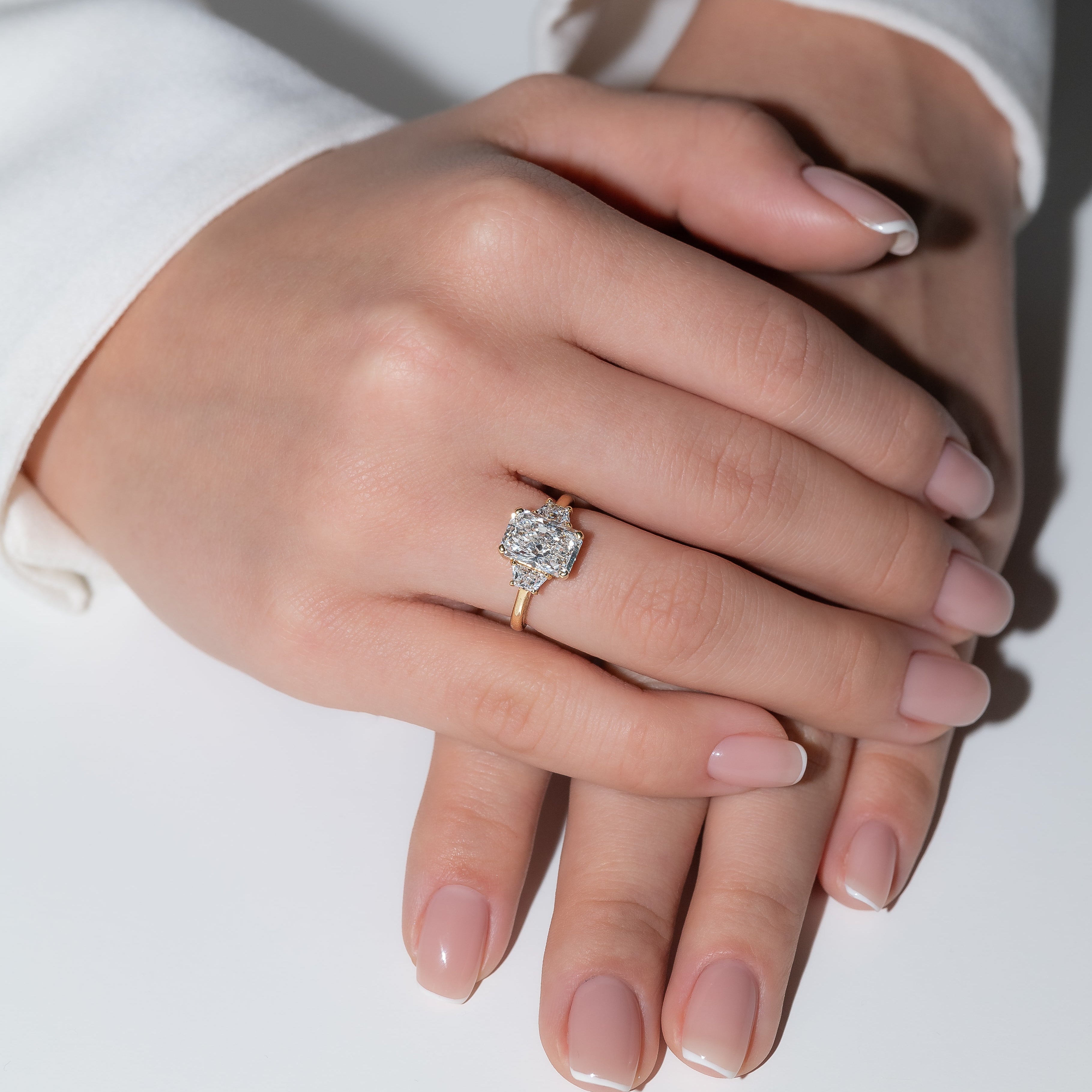 TRIO RADIANT ENGAGEMENT RING