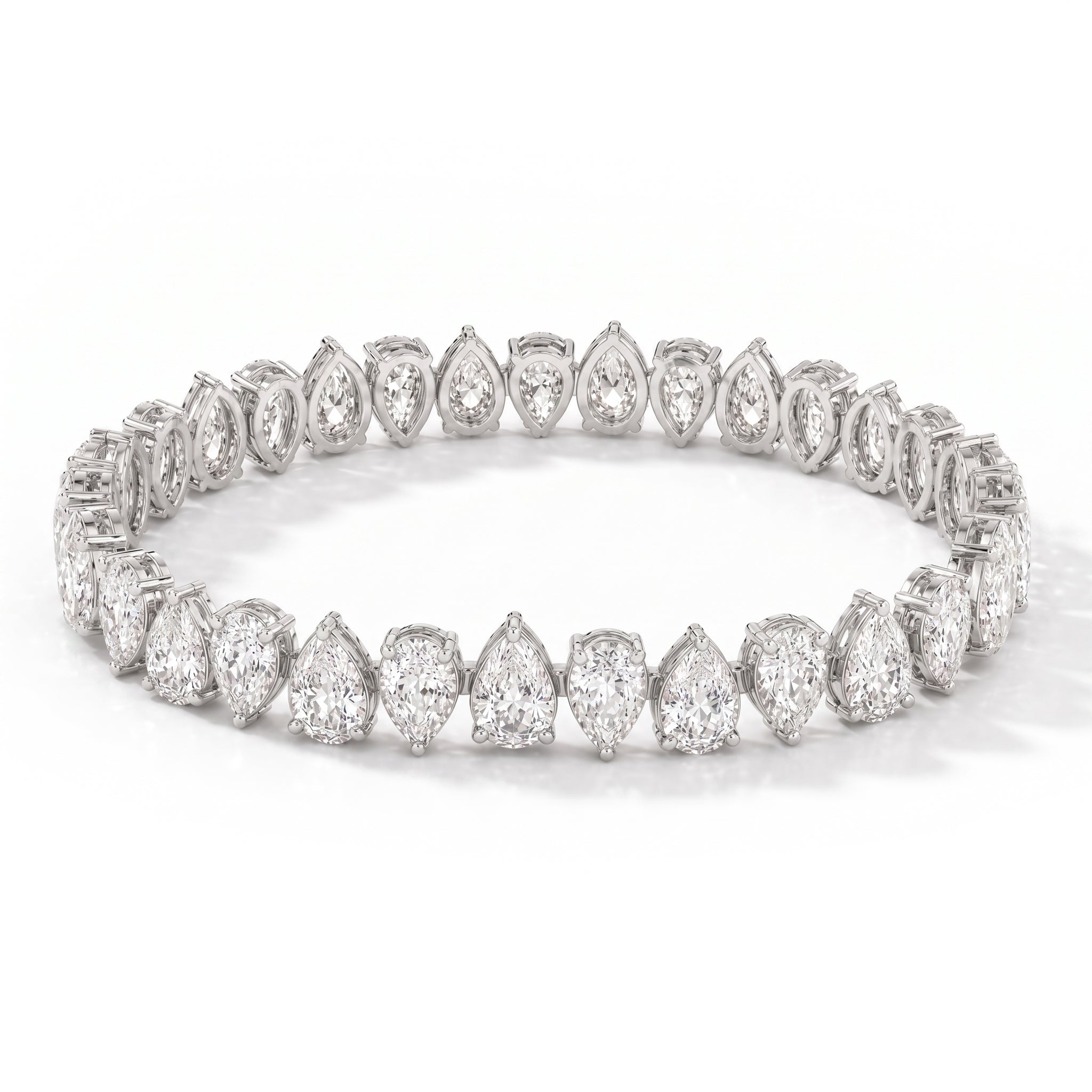 INVERTED PEAR TENNIS BRACELET