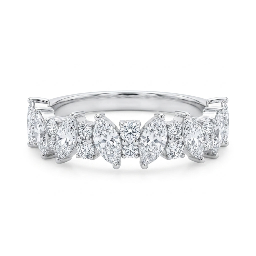 Marquise Cluster Ring