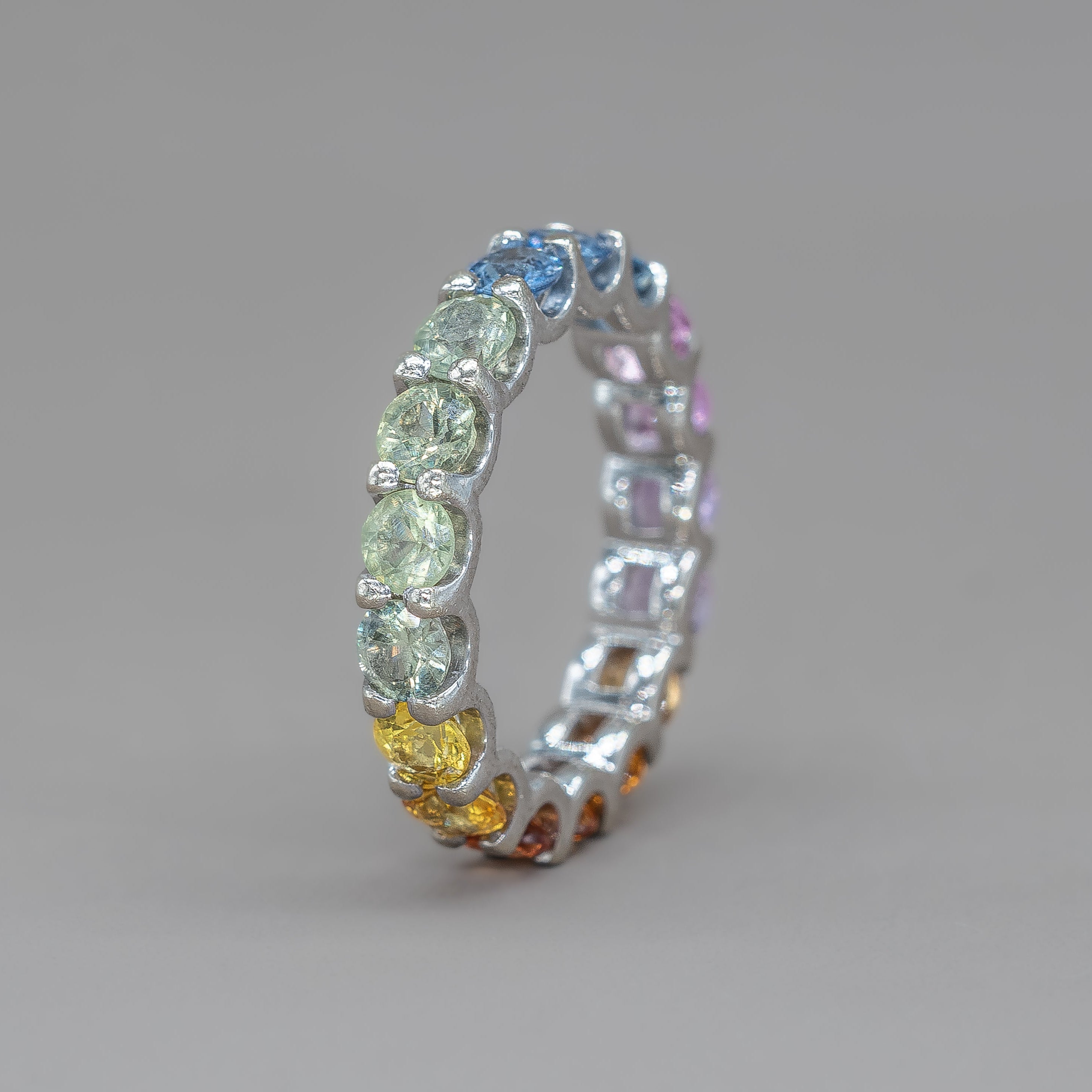 UNDECIDED RAINBOW ETERNITY RING