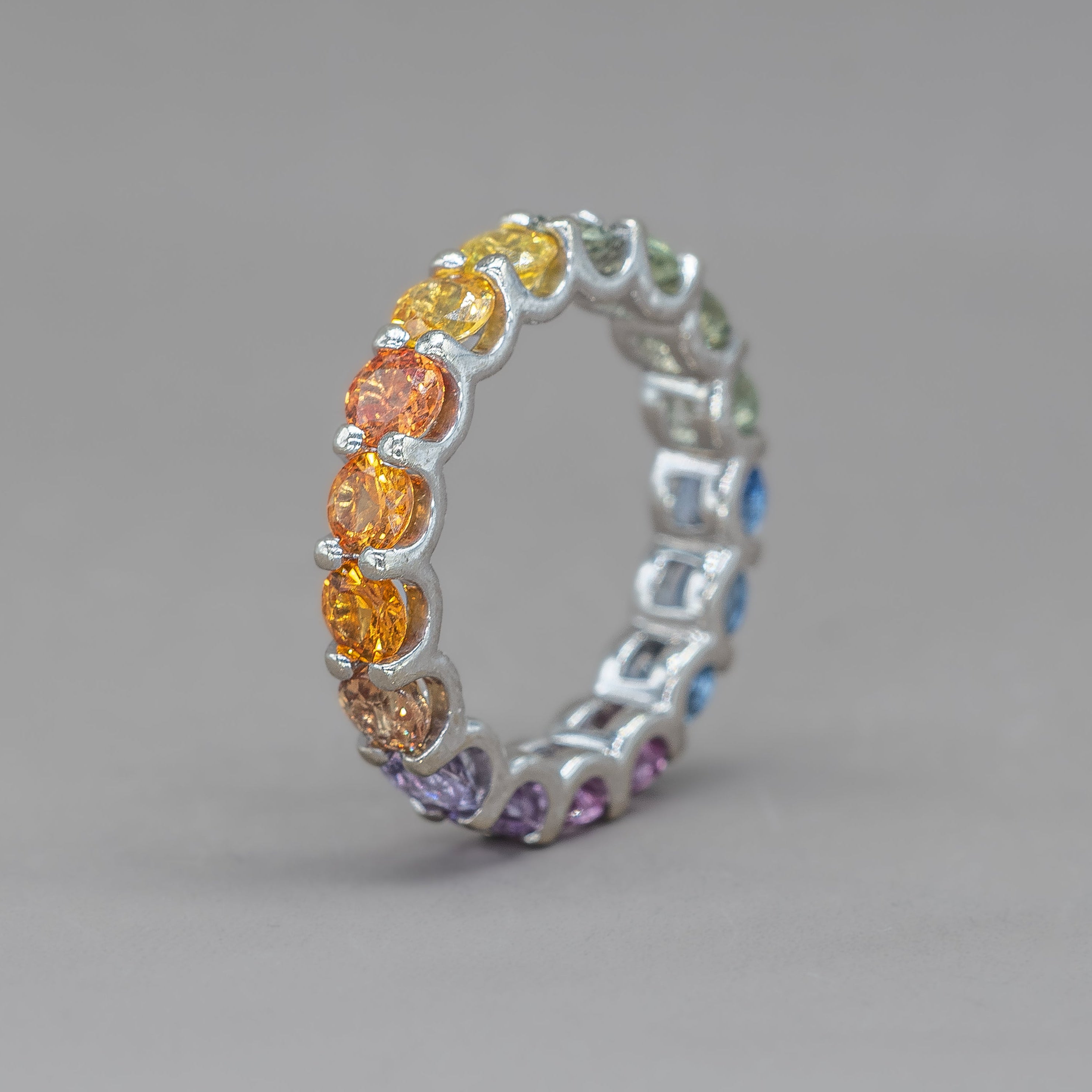 UNDECIDED RAINBOW ETERNITY RING