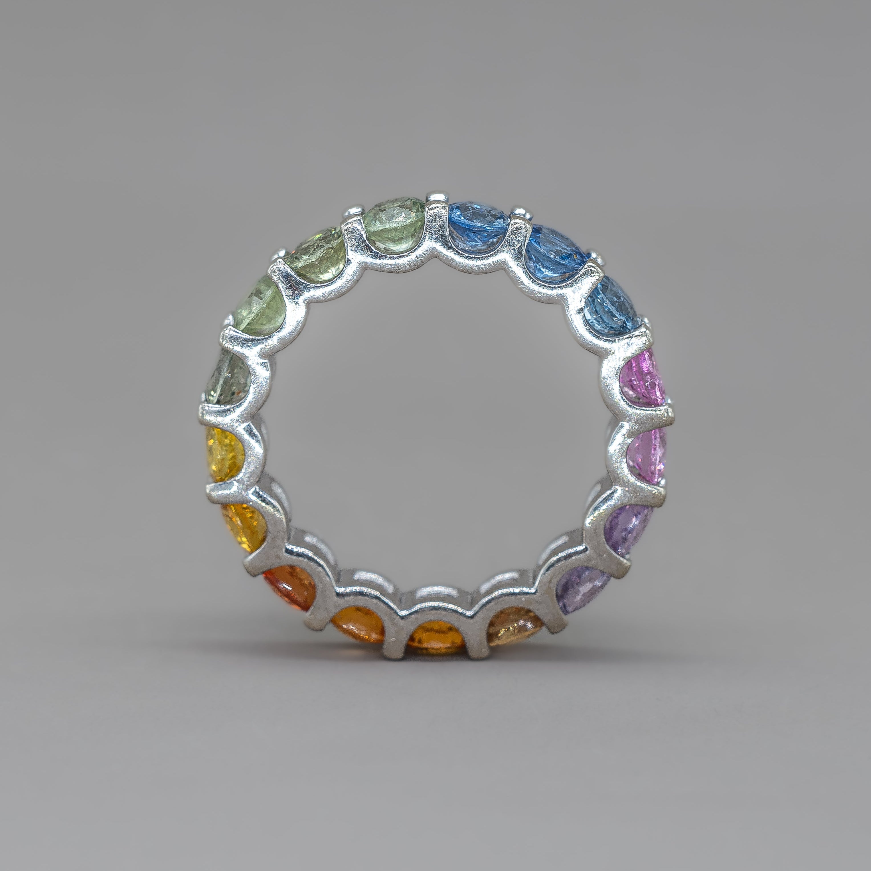 UNDECIDED RAINBOW ETERNITY RING