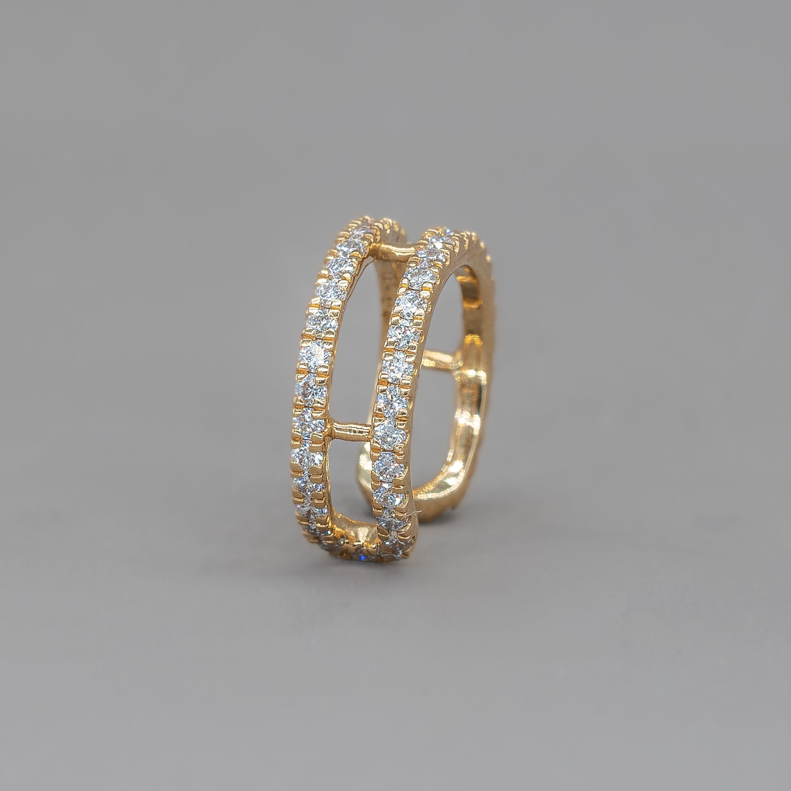 DOUBLE ROW EARCUFF GOLD