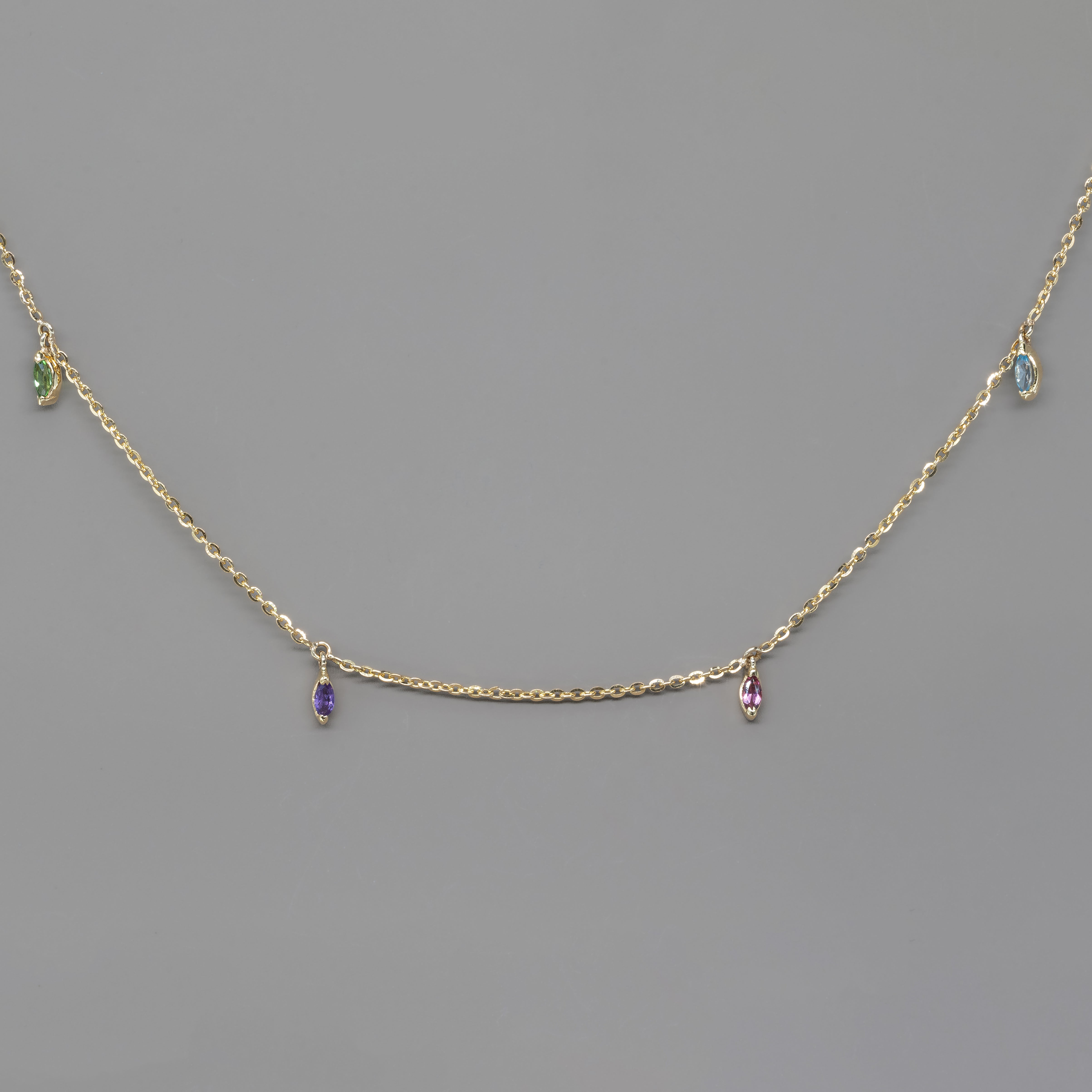 RAINBOW MARQUISE NECKLACE
