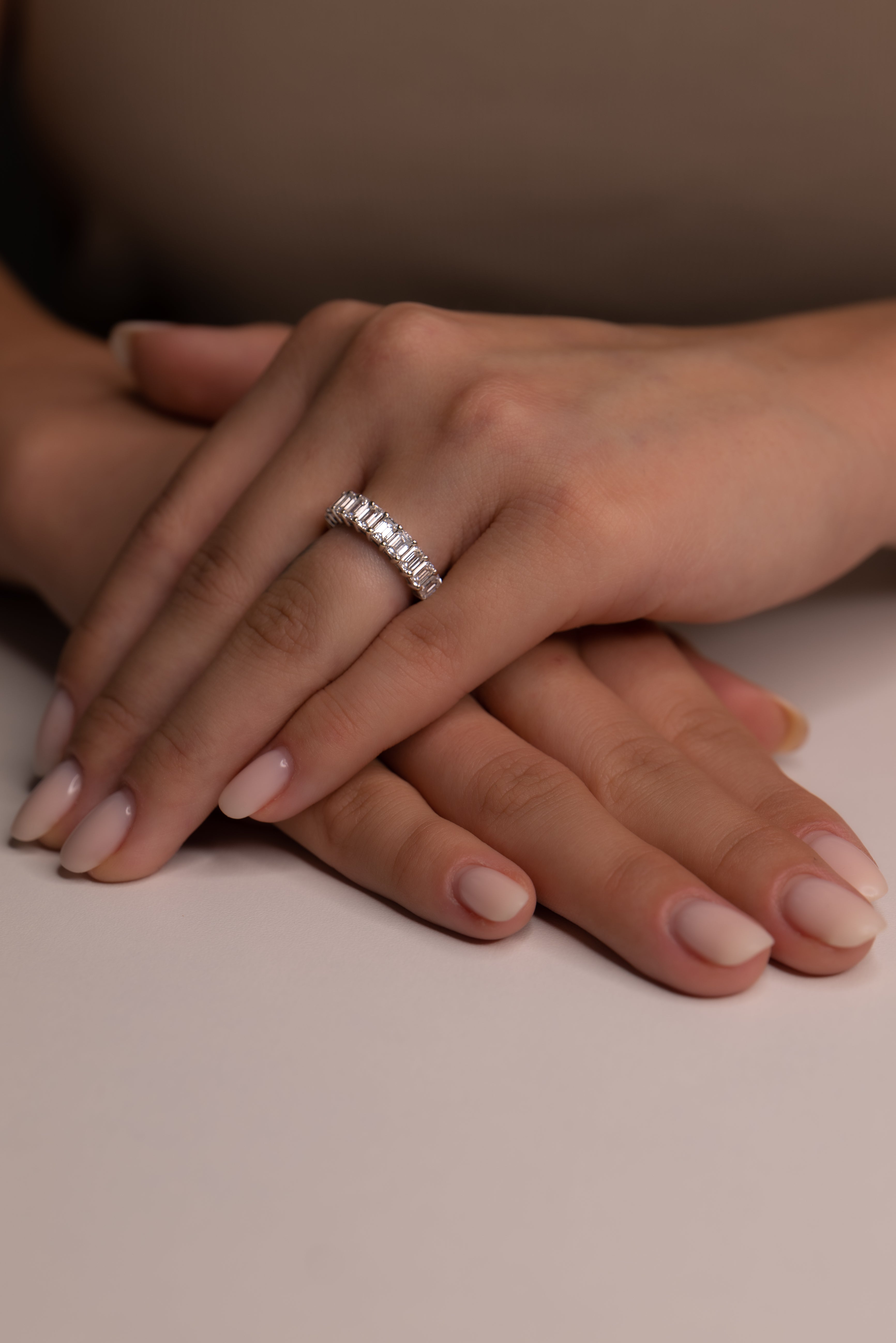 EMERALD ETERNITY RING