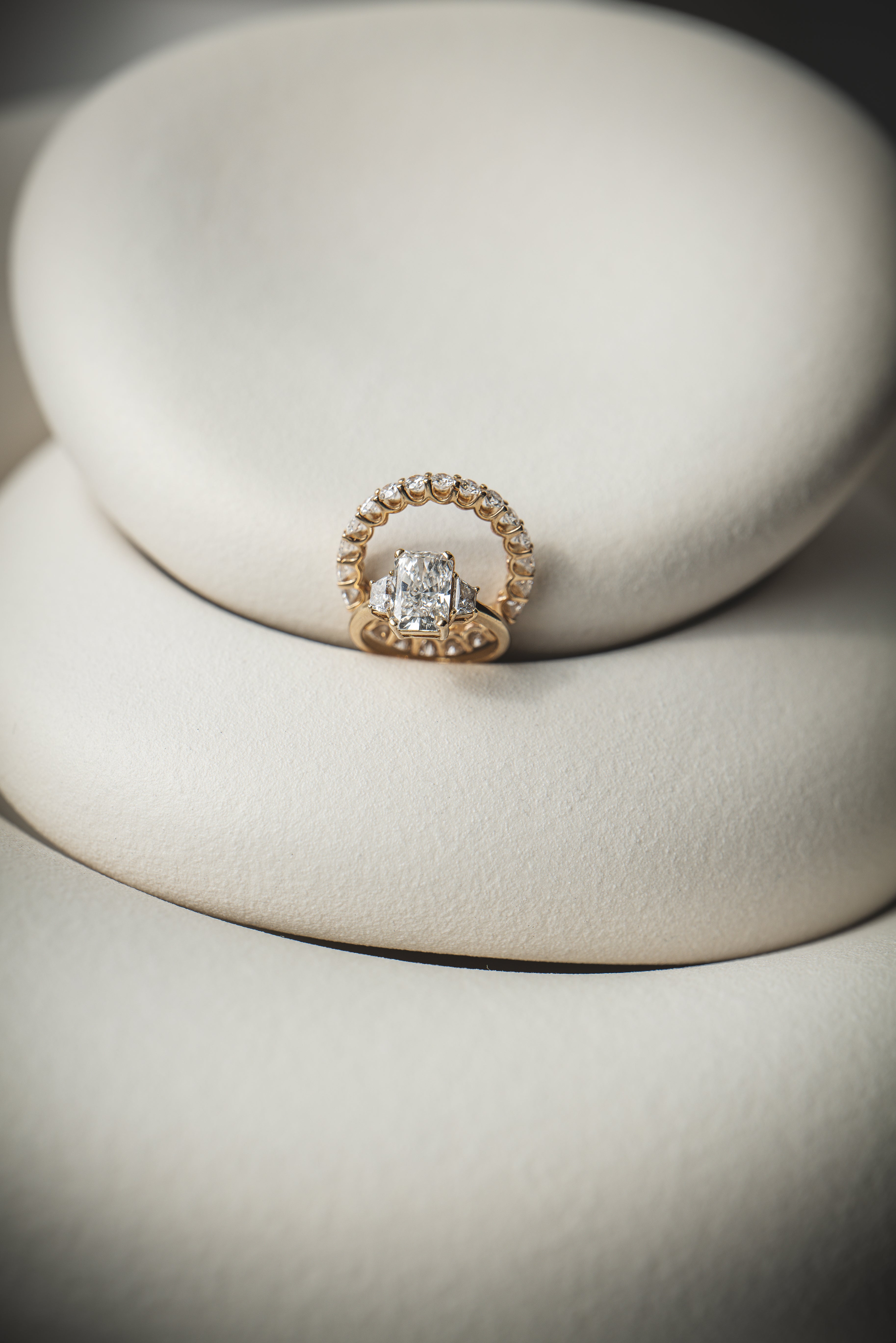 TRIO RADIANT ENGAGEMENT RING