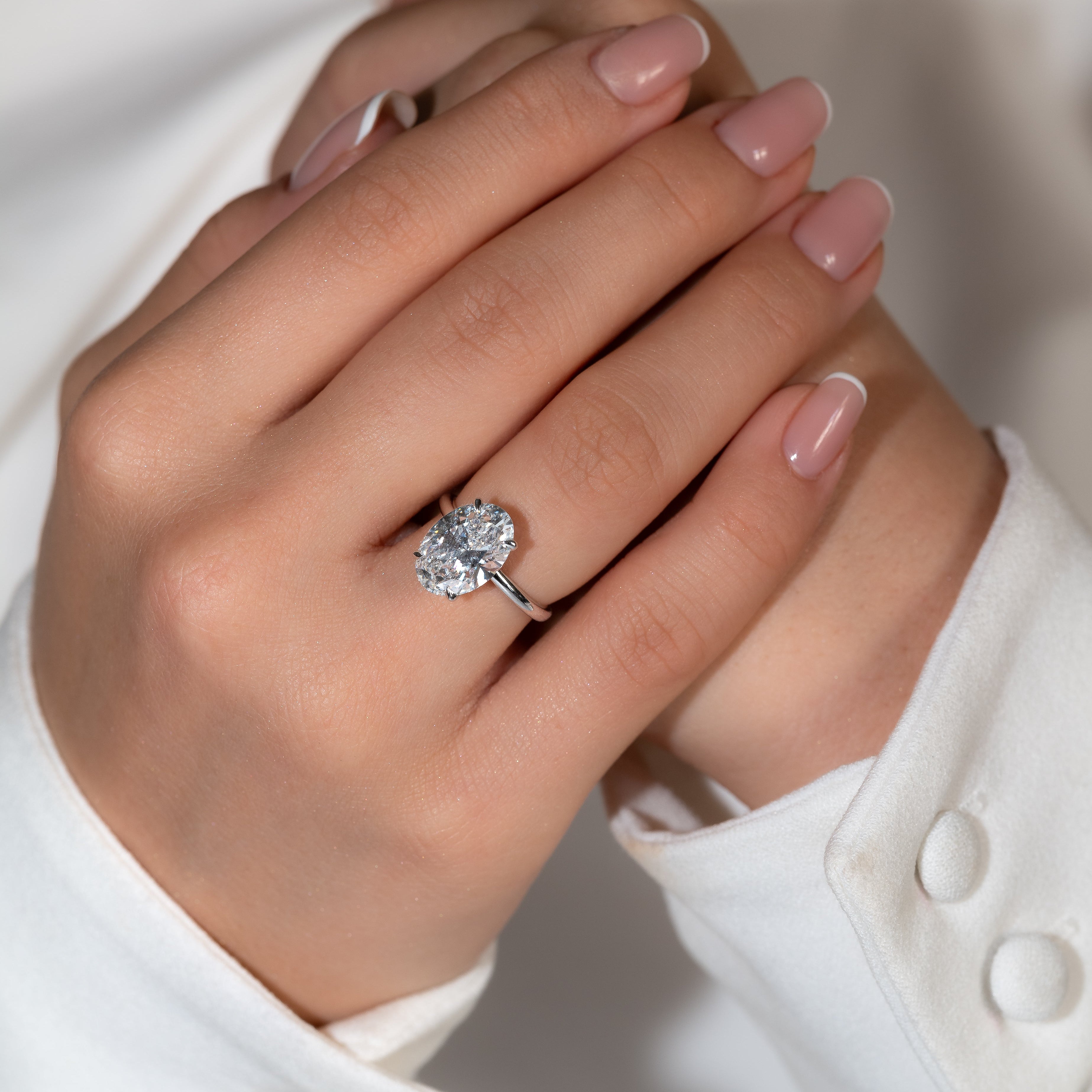 OVAL ENGAGEMENT RING