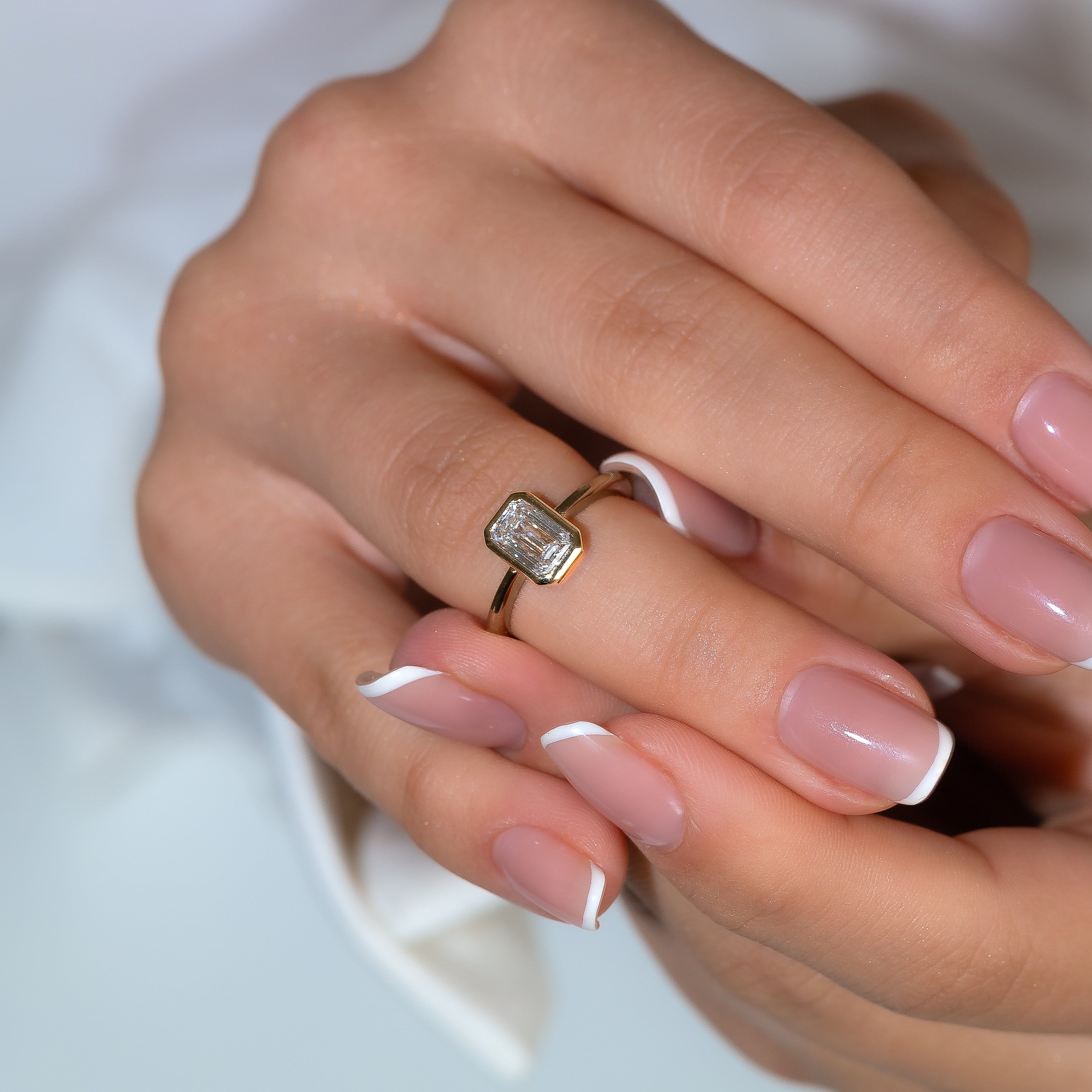 BEZEL EMERALD RING