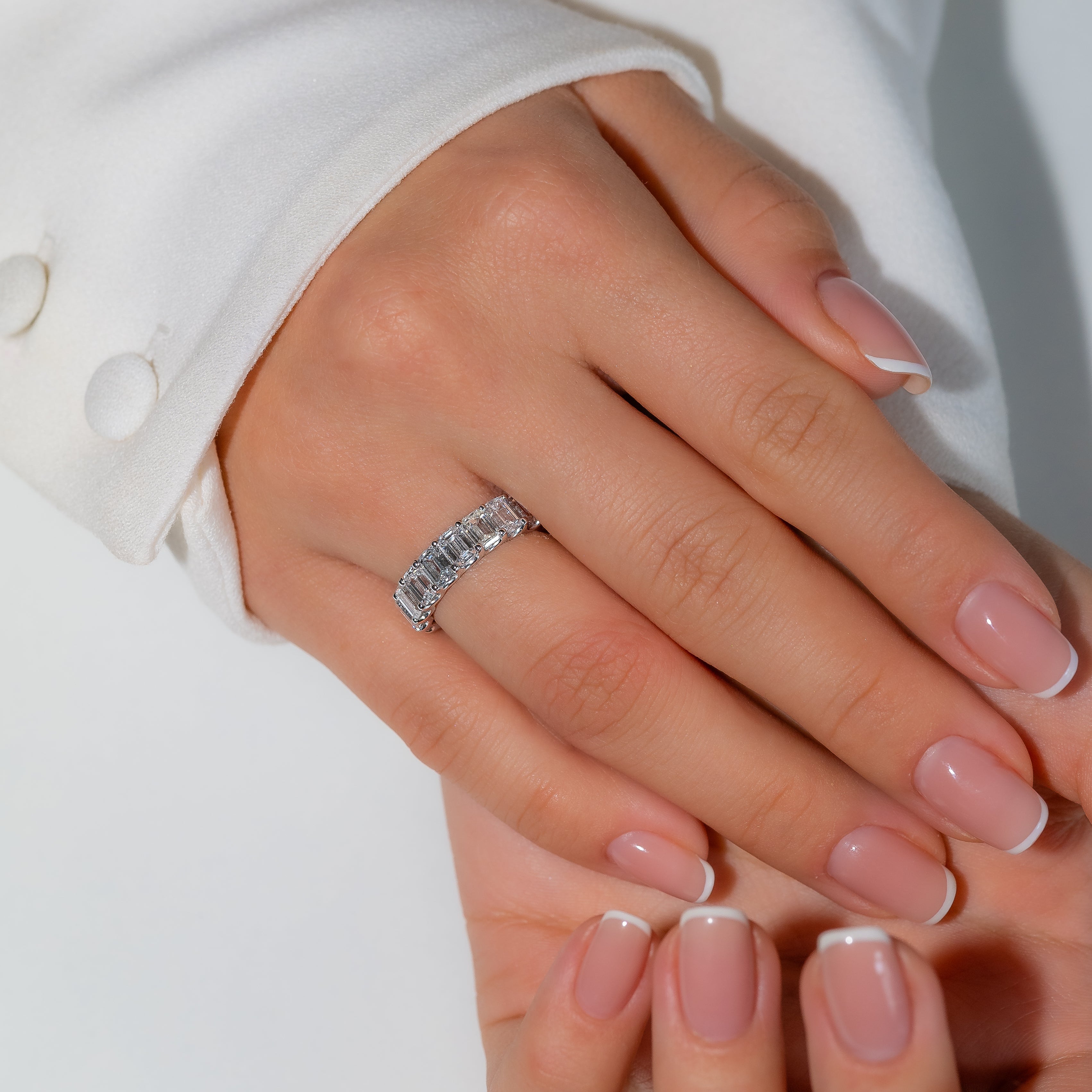 EMERALD ETERNITY RING